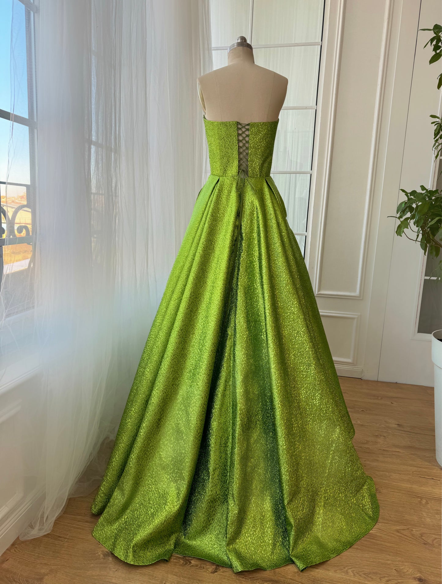 Limeade Gala Gown - Teuta Matoshi