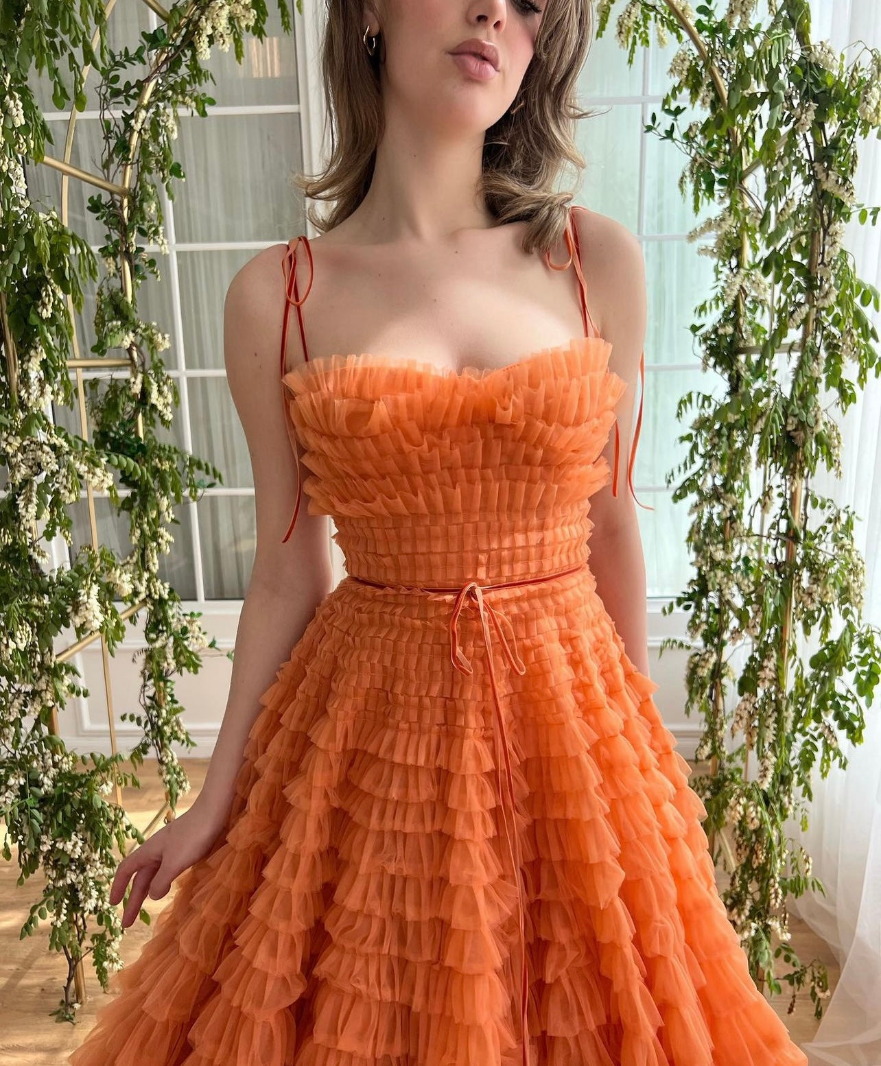 Nectar Ruffle Gown - Teuta Matoshi