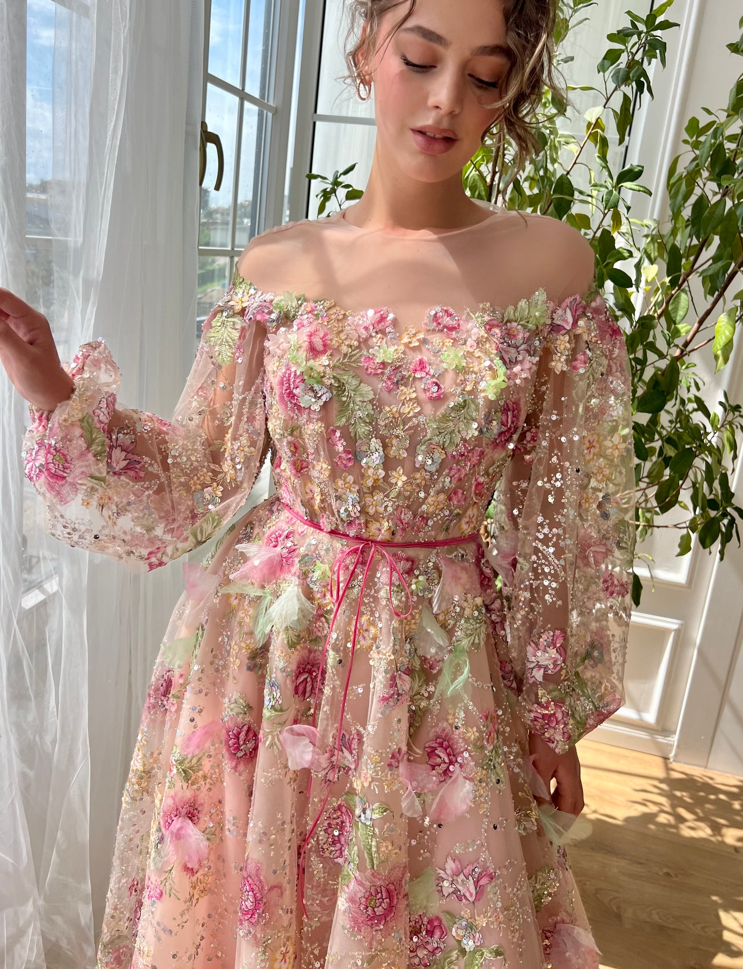 Morning Glow Blossom Gown - Teuta Matoshi