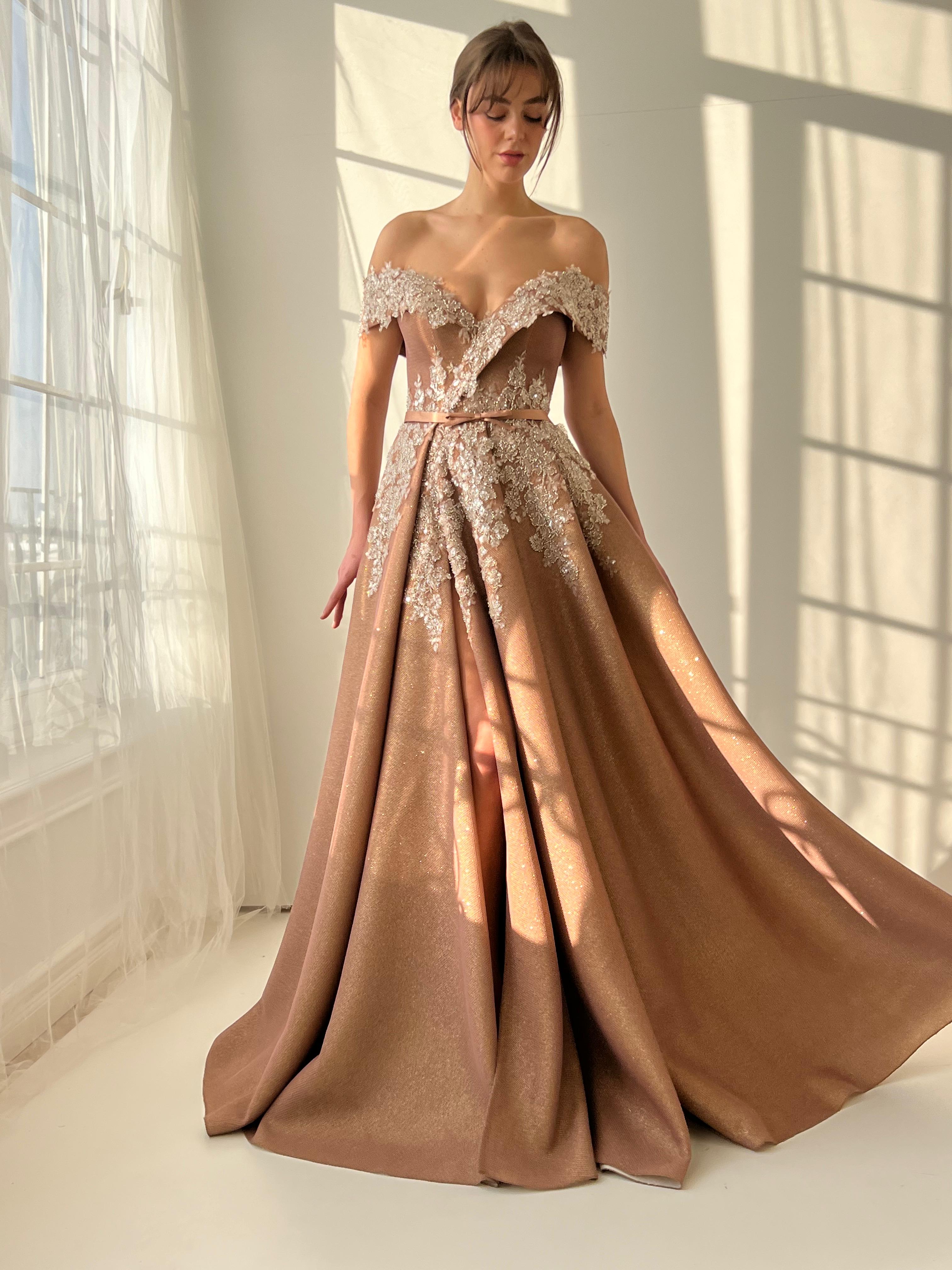 Caramel Haze Gown