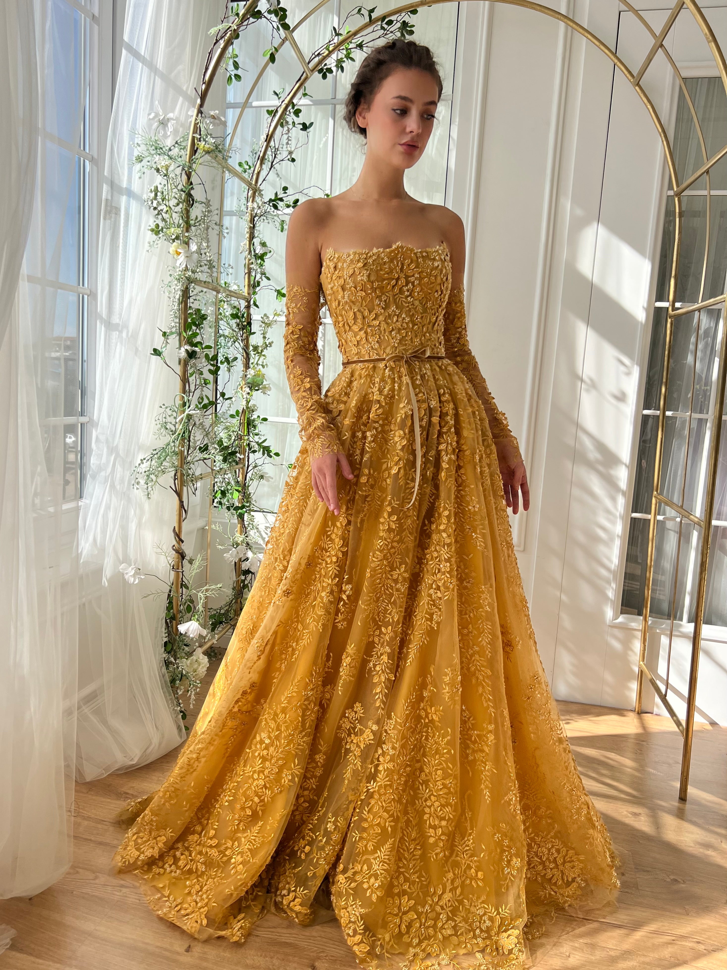 Honey of the Dawn Gown Teuta Matoshi Honey of the Dawn Gown Teuta Matoshi
