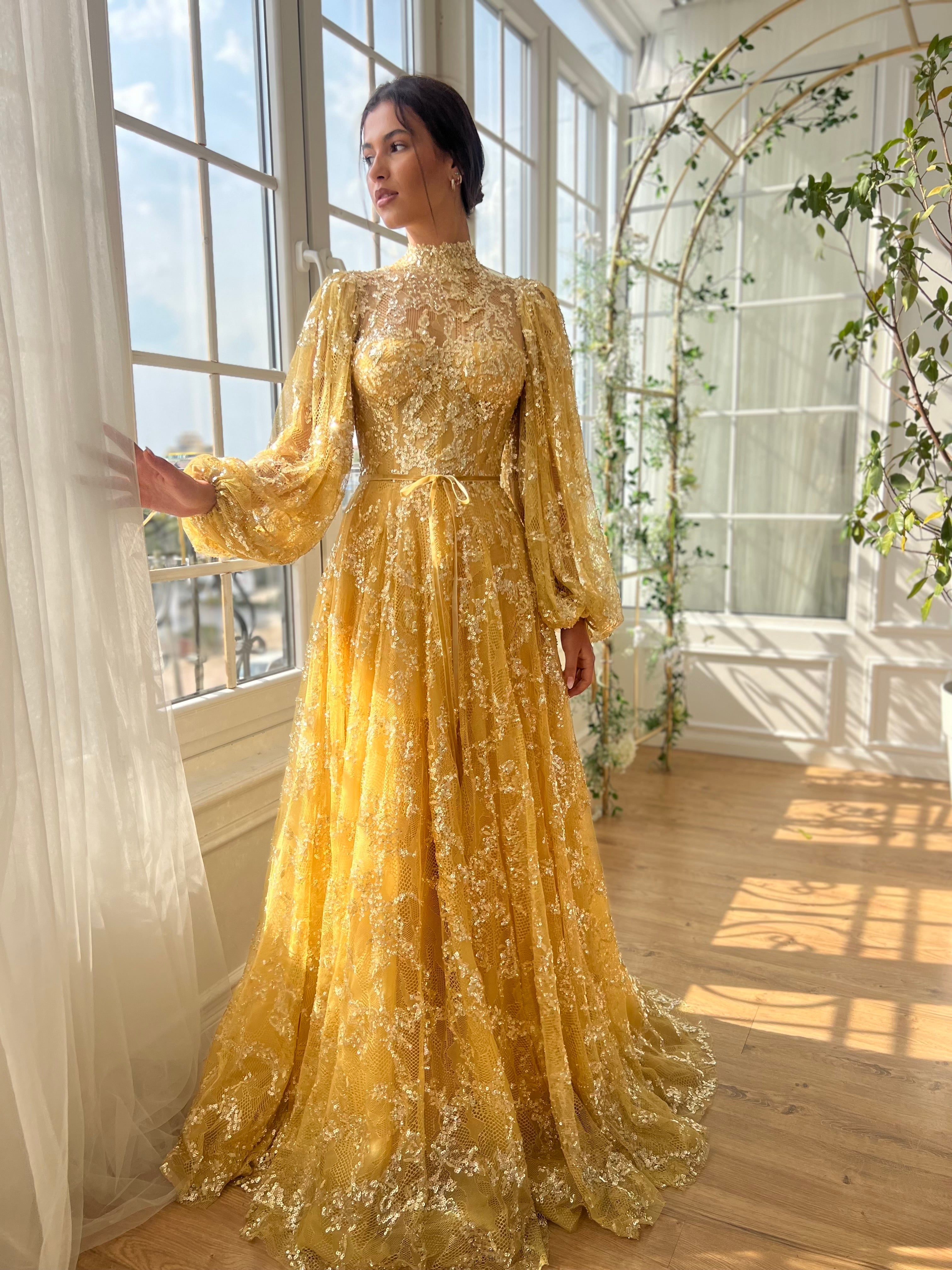 Citrine Breeze Gown Teuta Matoshi Citrine Breeze Gown Teuta Matoshi