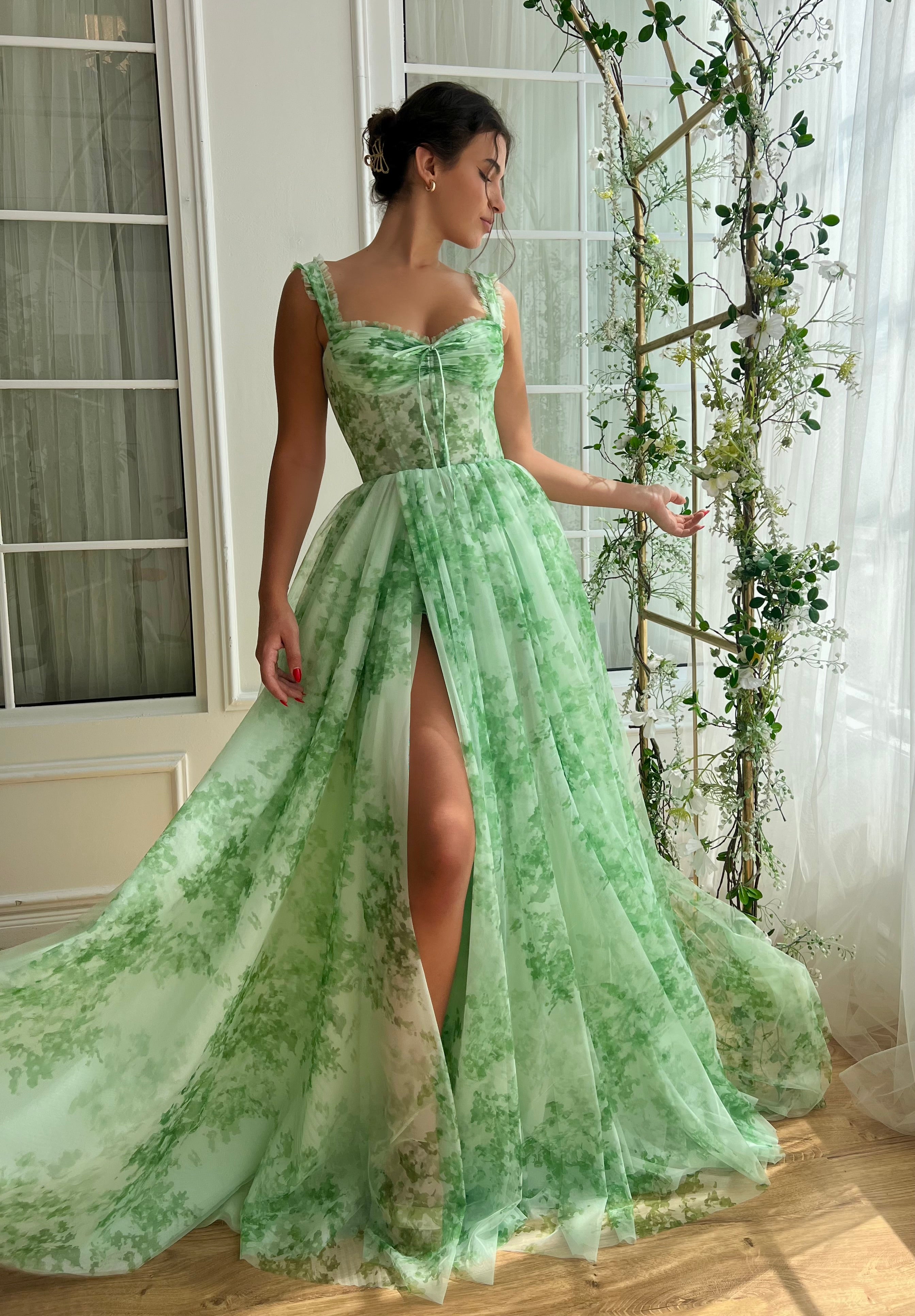 Lace Mint Green 15 Dresses Floral Mint Ball Gown Light Green