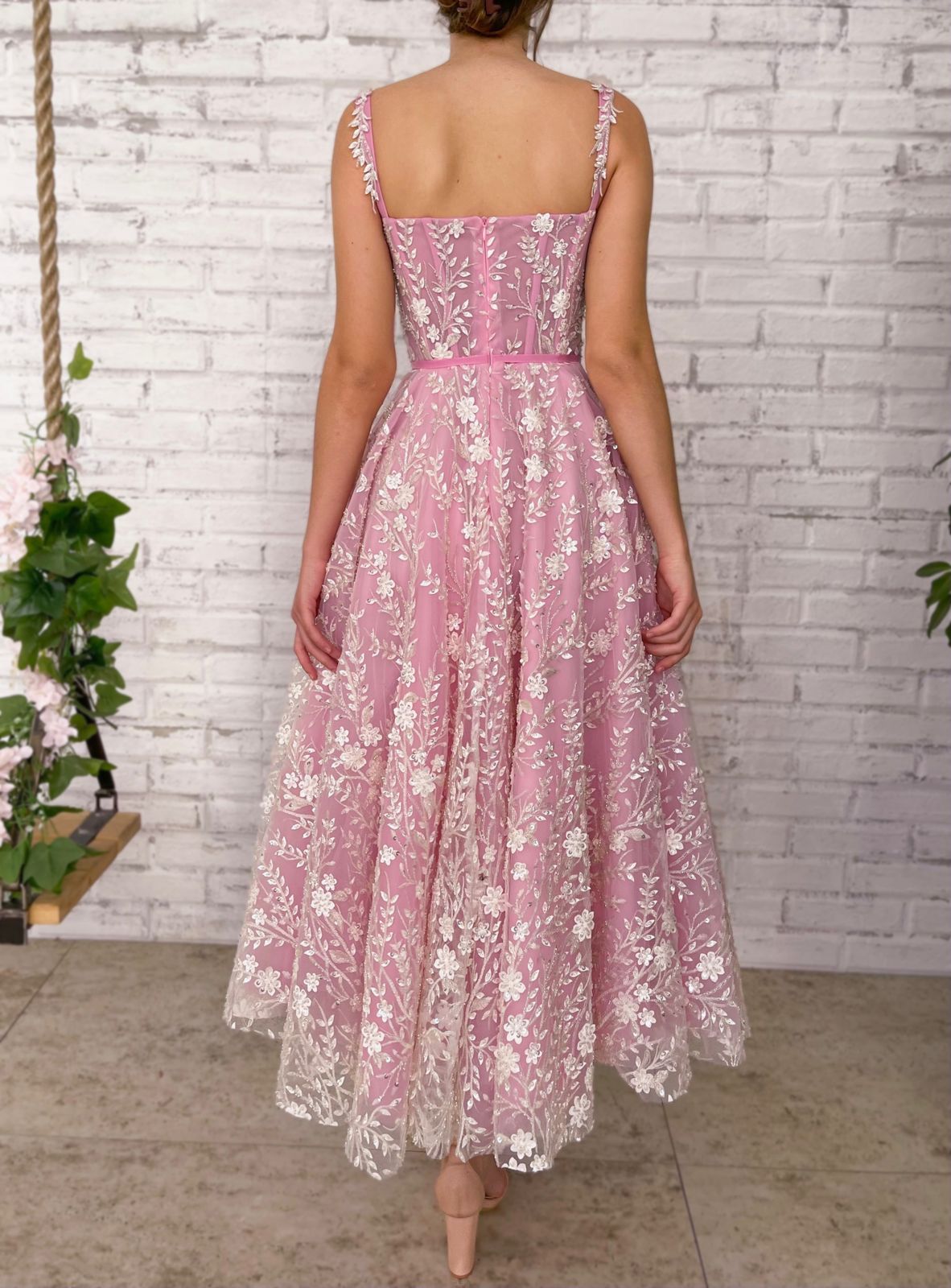 Dreamweaver's Floral Symphony Dress - Teuta Matoshi