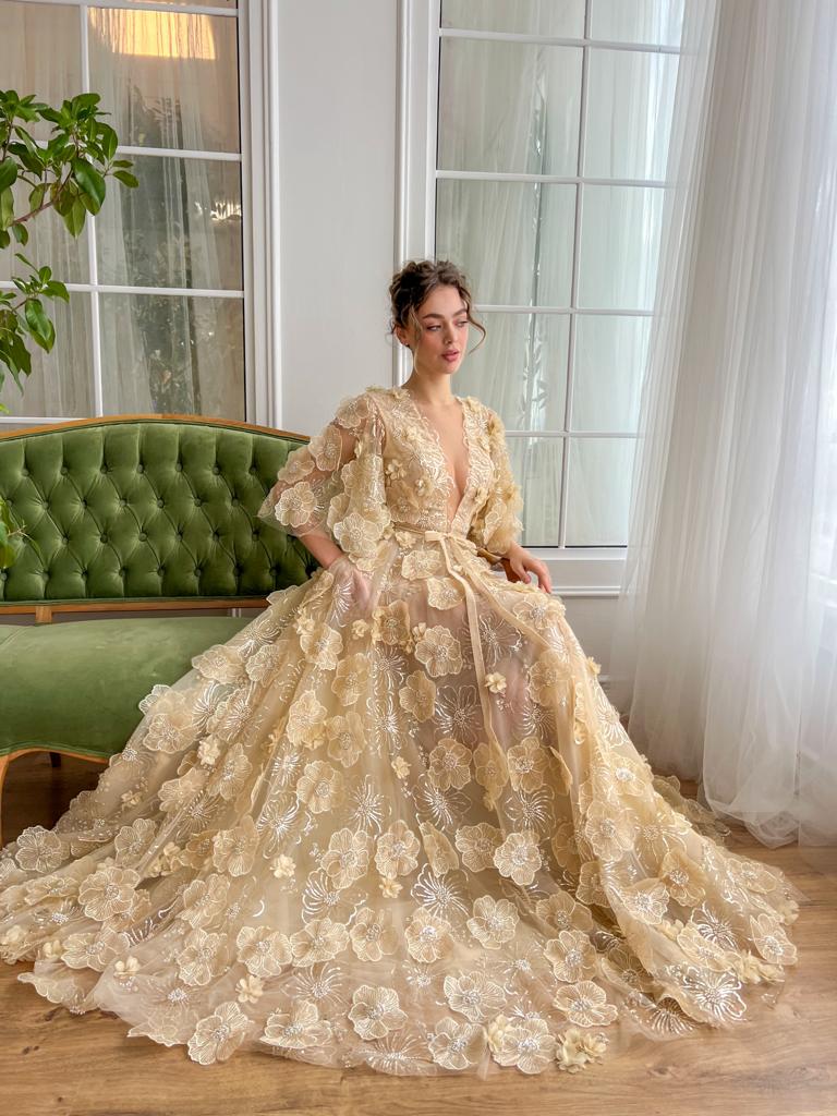 Aurora Floral Elegance Gown Teuta Matoshi Aurora Floral Elegance Gown Teuta Matoshi