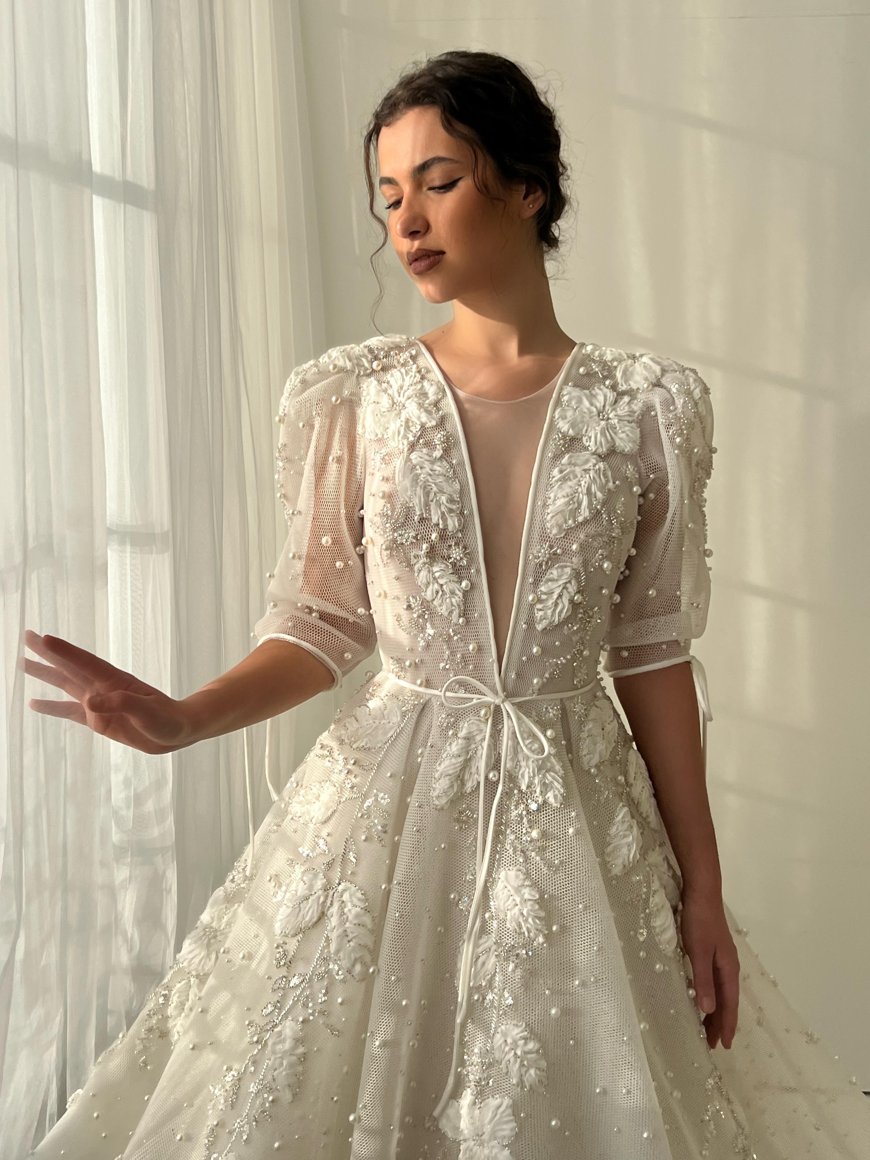 Lace of Distant Stars Gown Teuta Matoshi Lace of Distant Stars Gown Teuta Matoshi