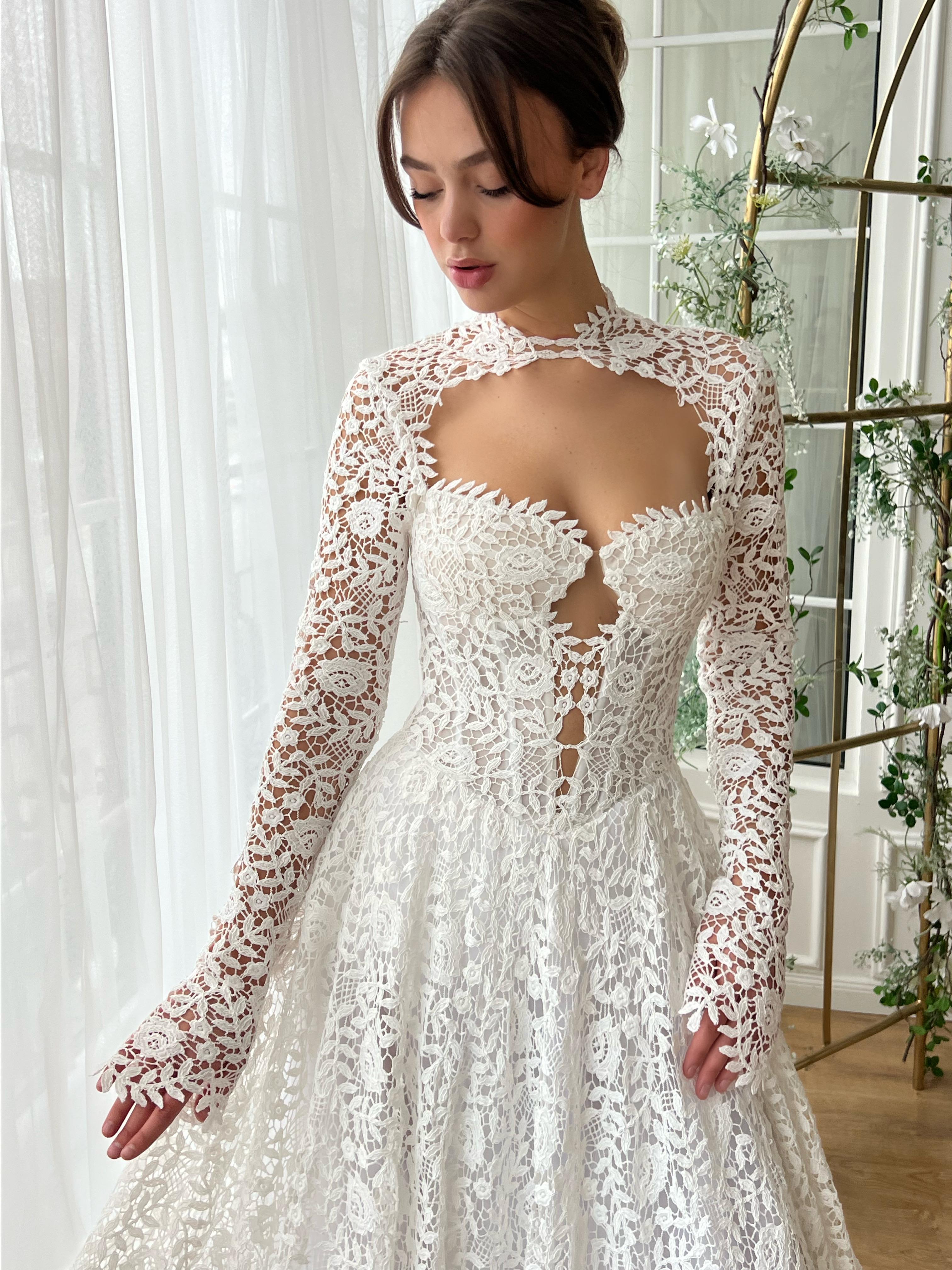 Liliette Lace Gown Teuta Matoshi Liliette Lace Gown Teuta Matoshi
