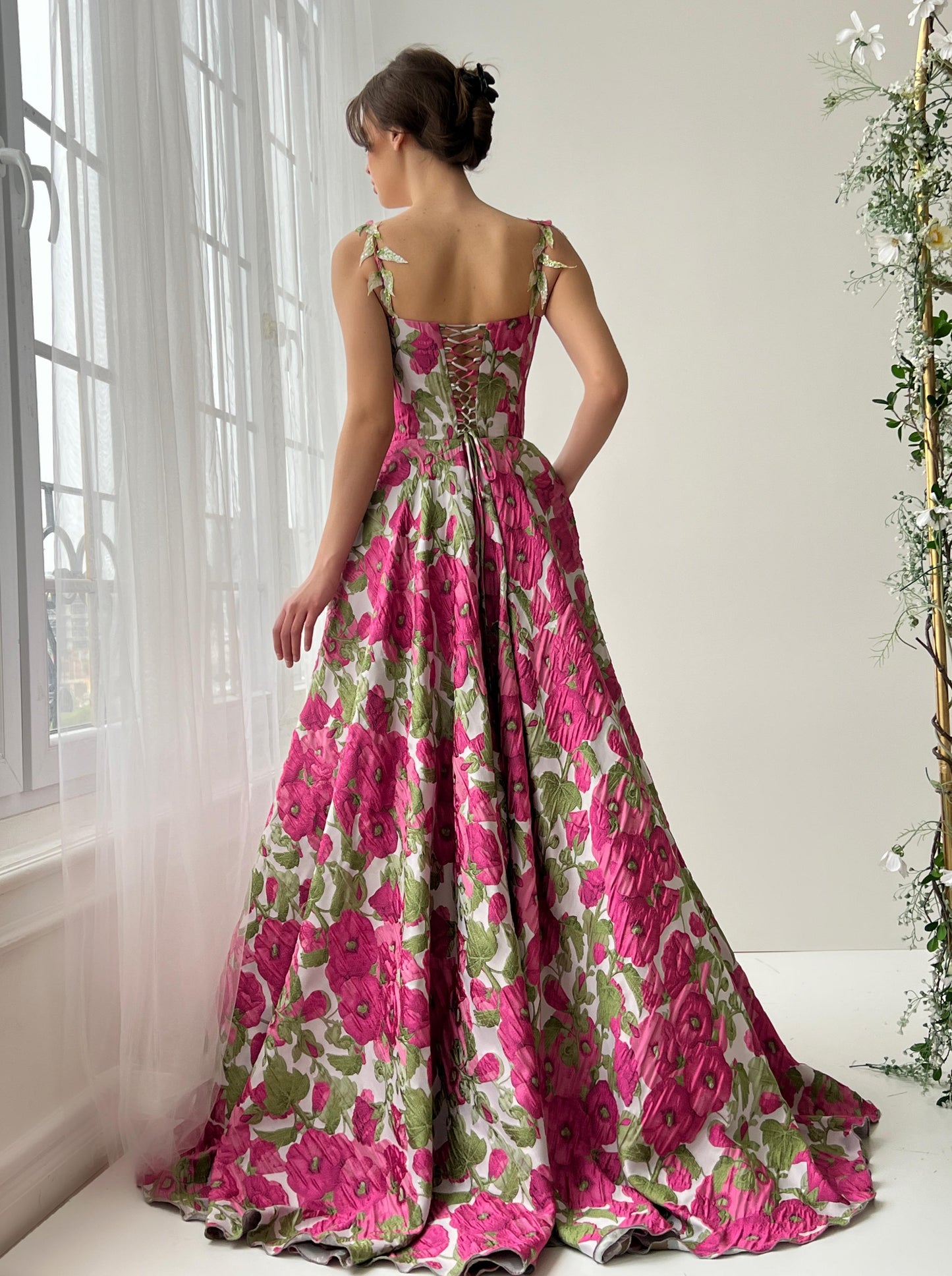 Spring Jacquard Gown - Teuta Matoshi