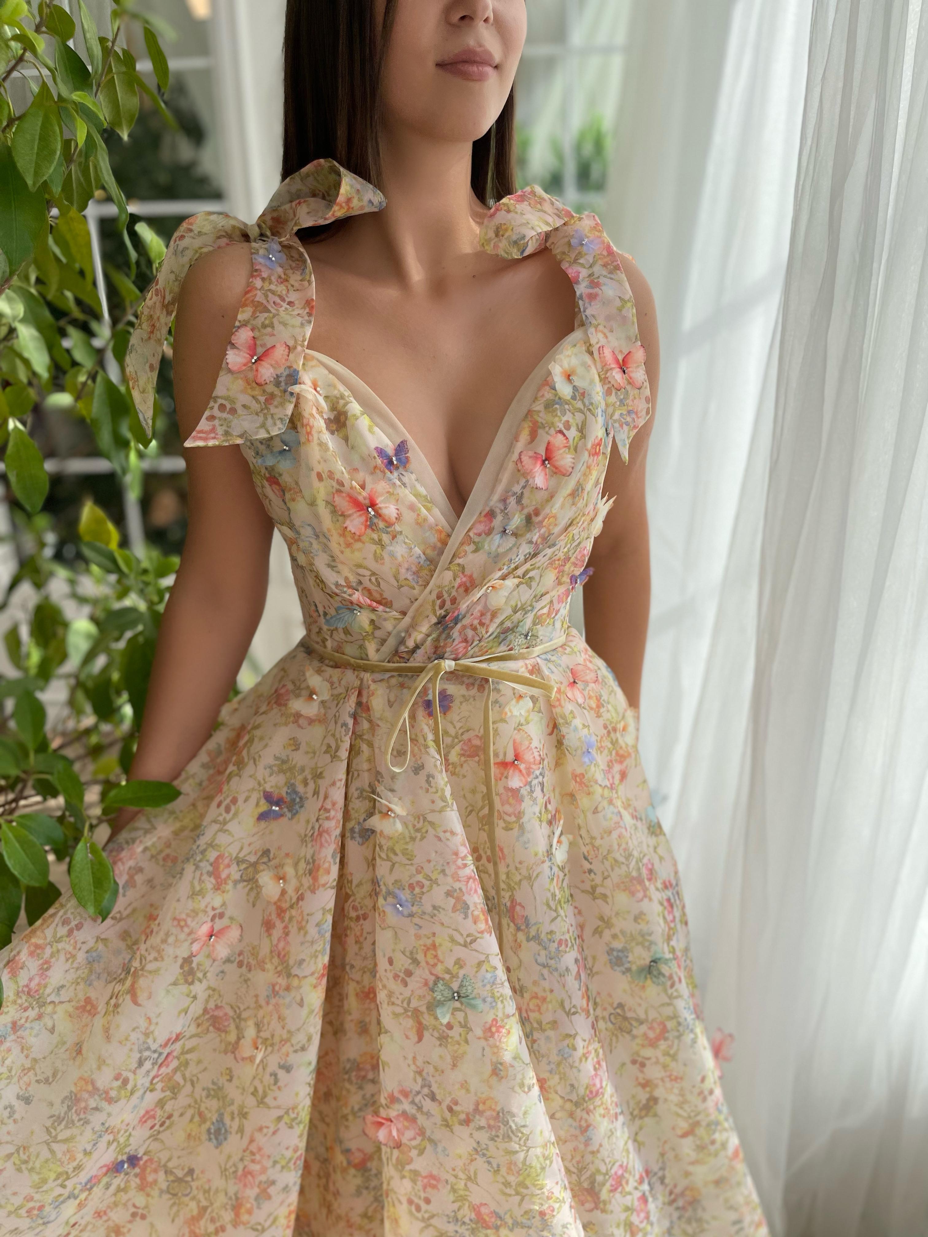 bow cut dress Kleofina - Crystal Bow Mini Dress