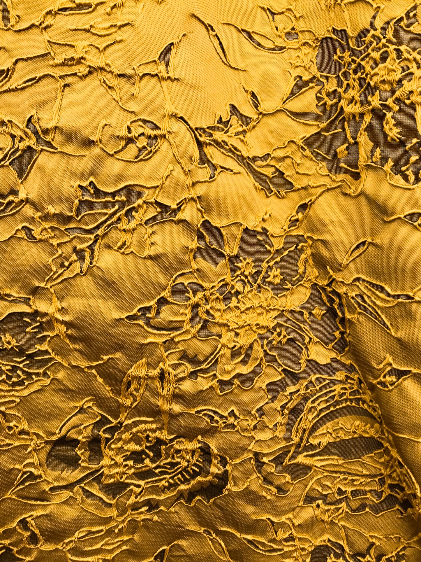Yellow A-Line dress with off the shoulder sleeves