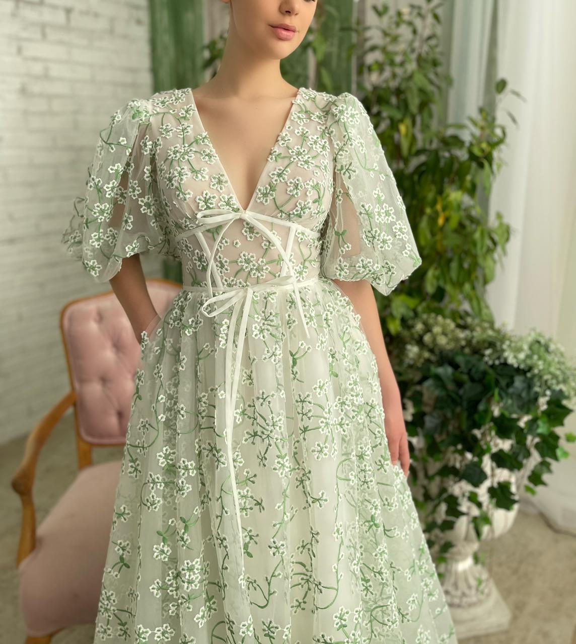 Mint Camelia Gown Teuta Matoshi Mint Camelia Gown Teuta Matoshi
