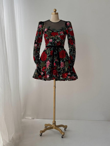 Midnight Rose Mini Dress– Teuta Matoshi