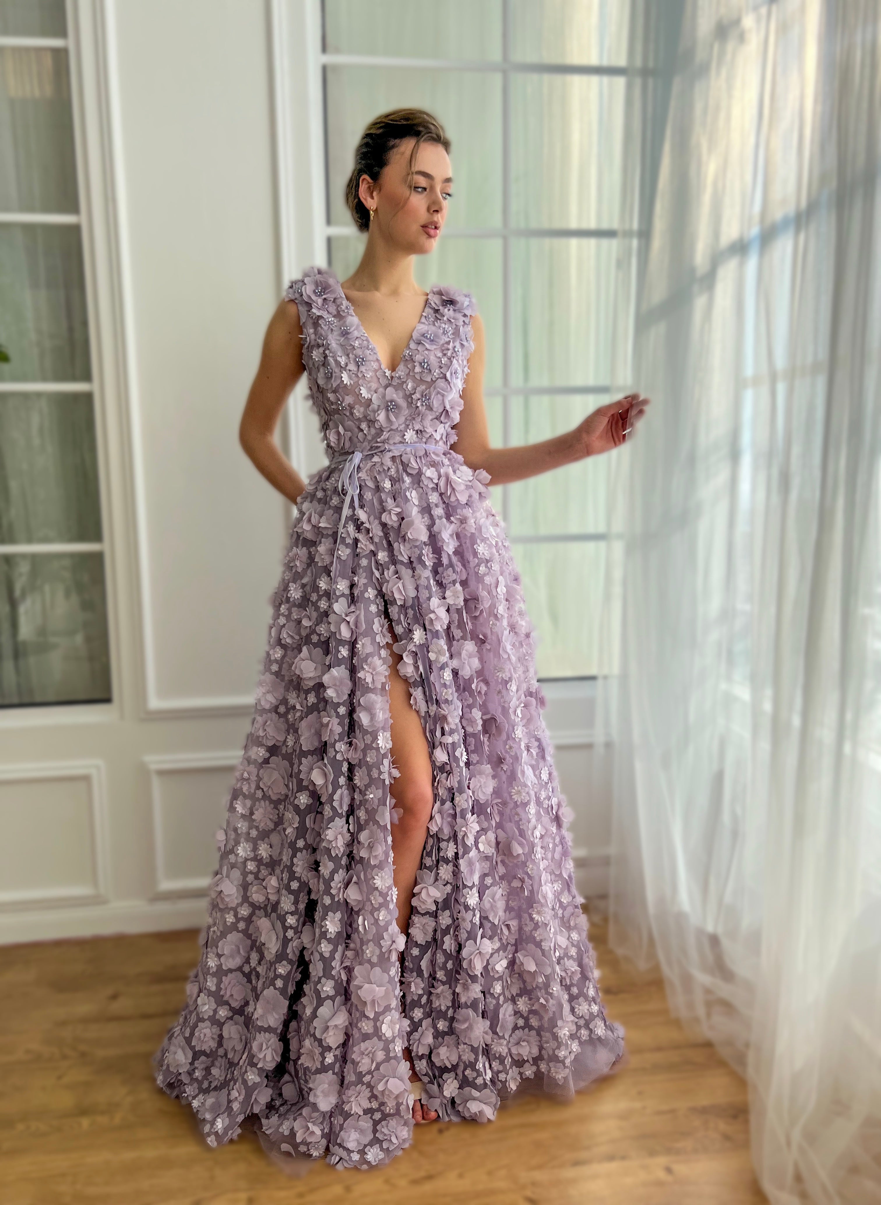 Lavender Petal Dreamy Gown Teuta Matoshi Lavender Petal Dreamy Gown Teuta Matoshi