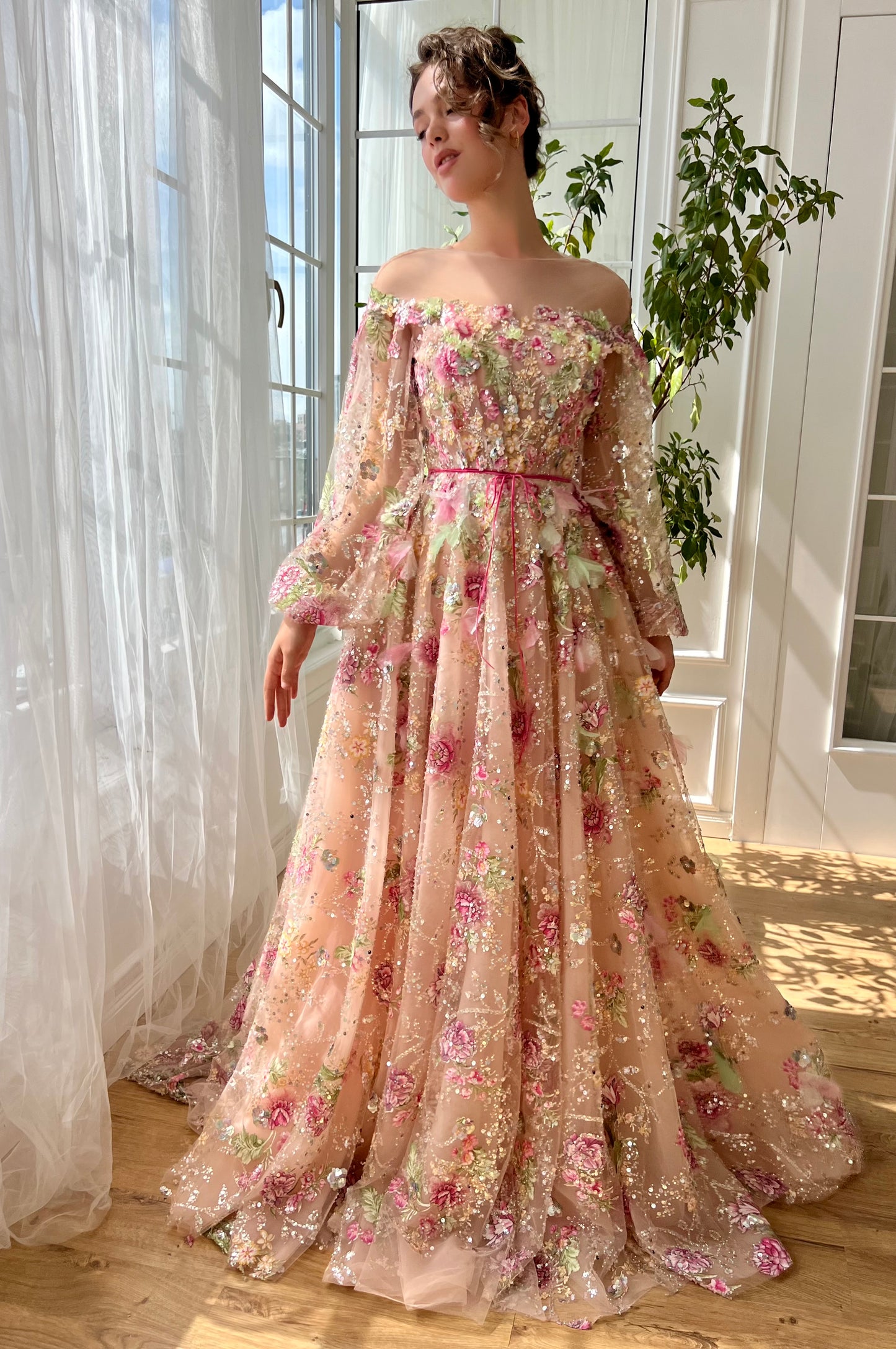 Morning Glow Blossom Gown - Teuta Matoshi