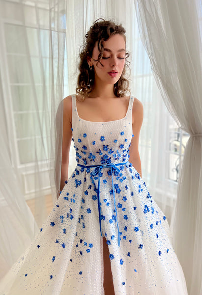 White Midnight Gown | Teuta Matoshi