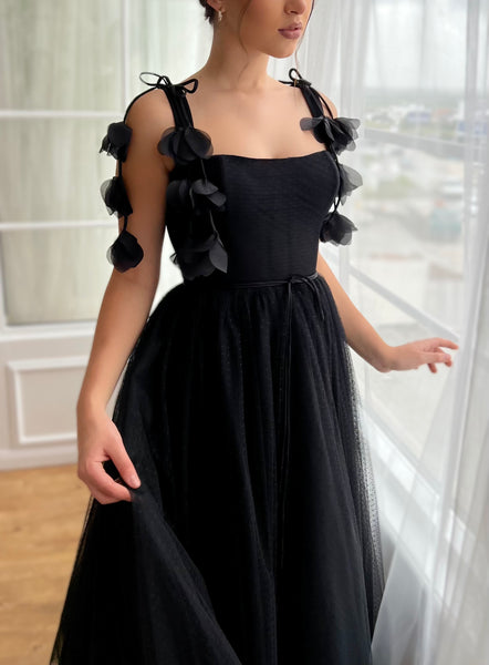 teuta matoshi black dress Timeless Noir Tulle Dress Teuta Matoshi