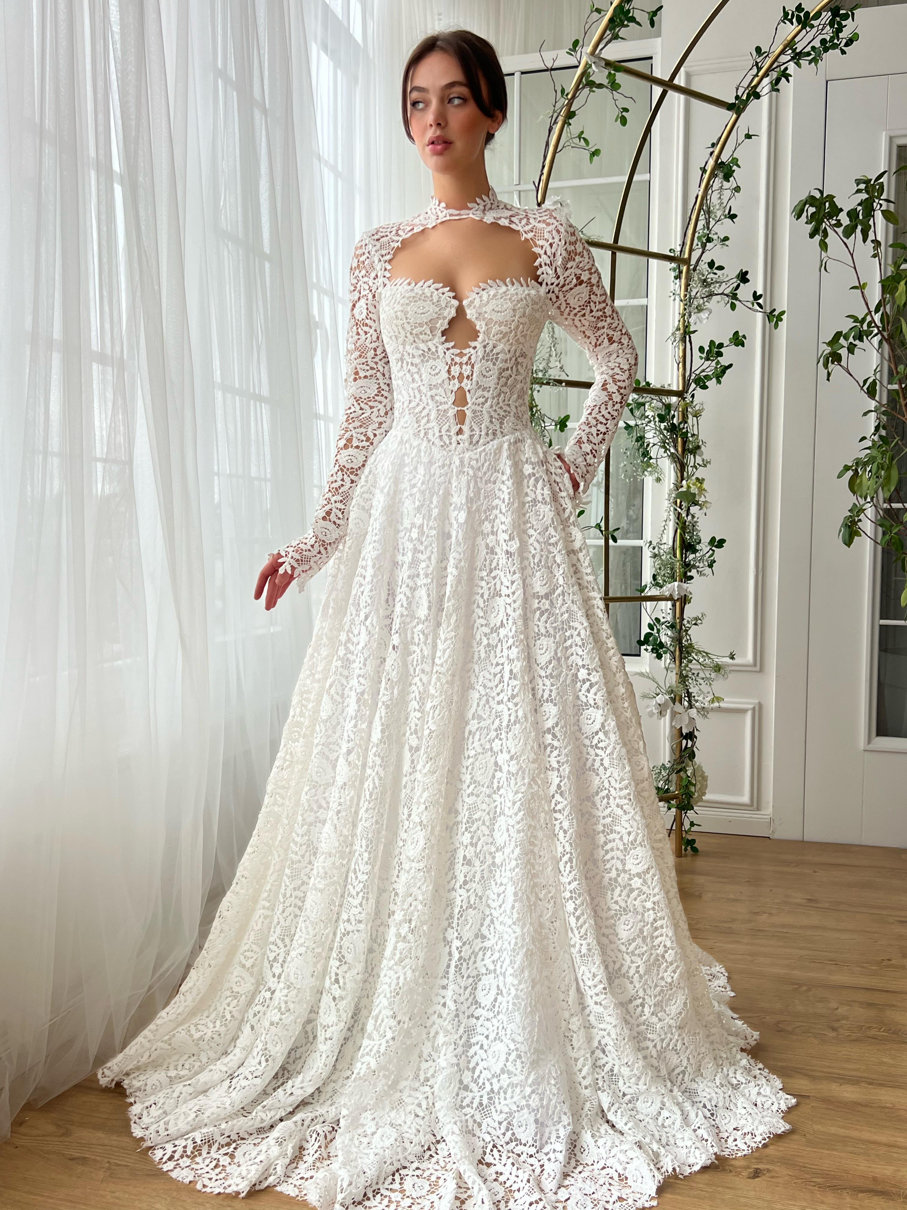 Liliette Lace Gown Teuta Matoshi Liliette Lace Gown Teuta Matoshi