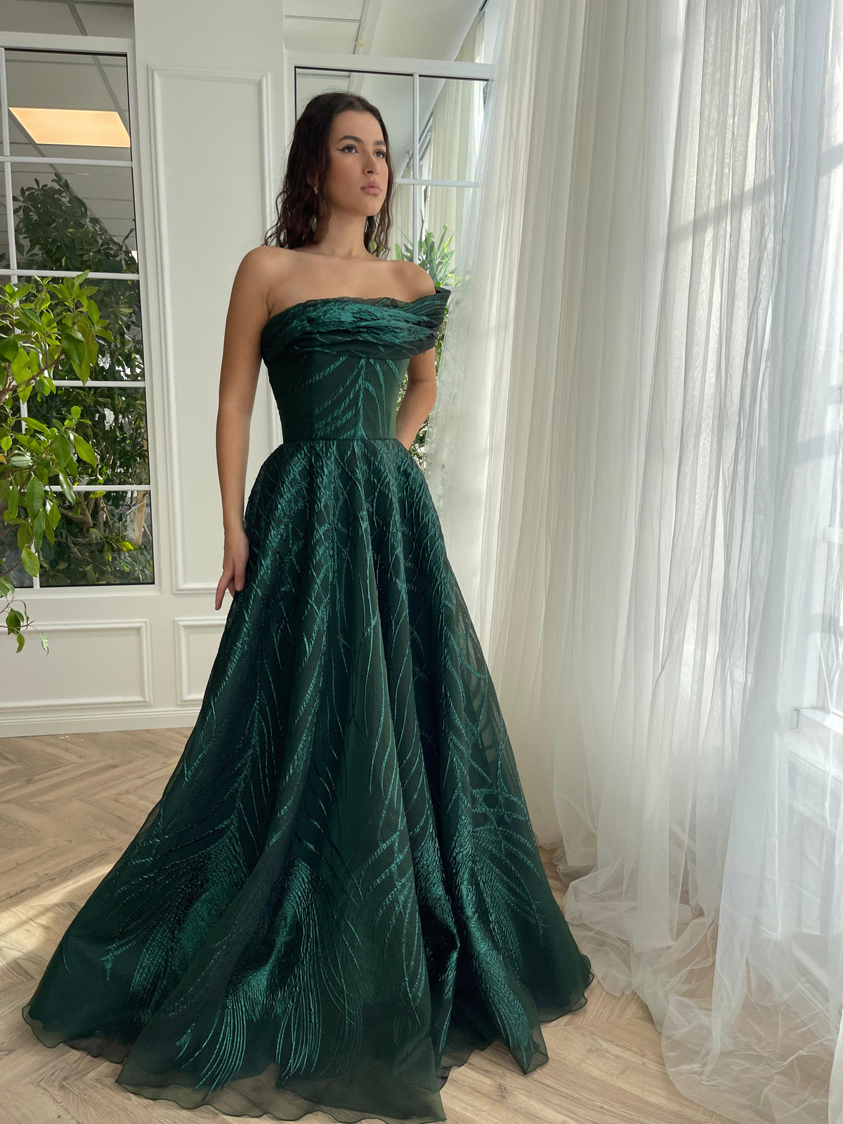 green gown dress Deep – Teuta Matoshi this dress is designed