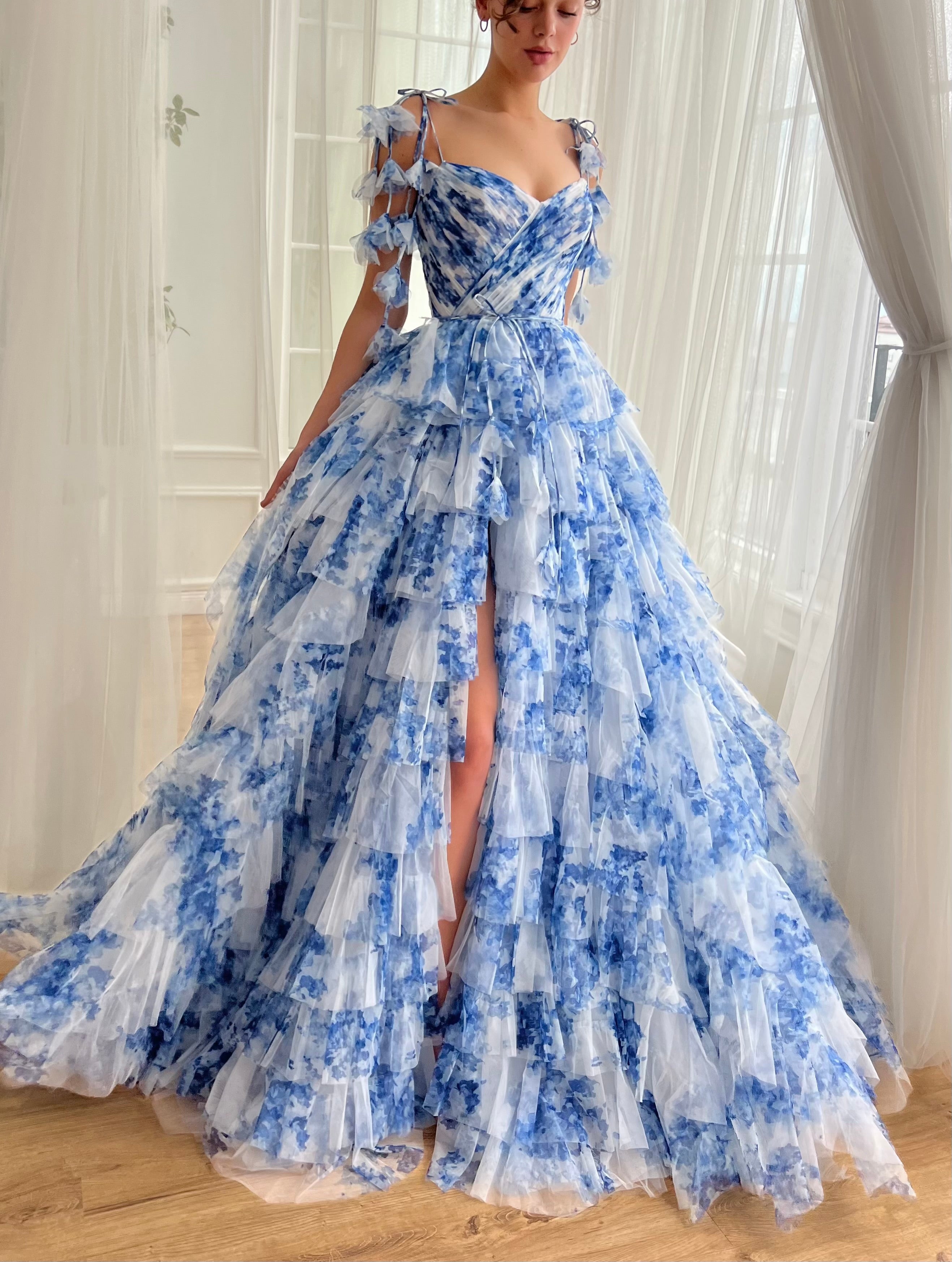 Indigo Sky Gown Teuta Matoshi Indigo Sky Gown Teuta Matoshi