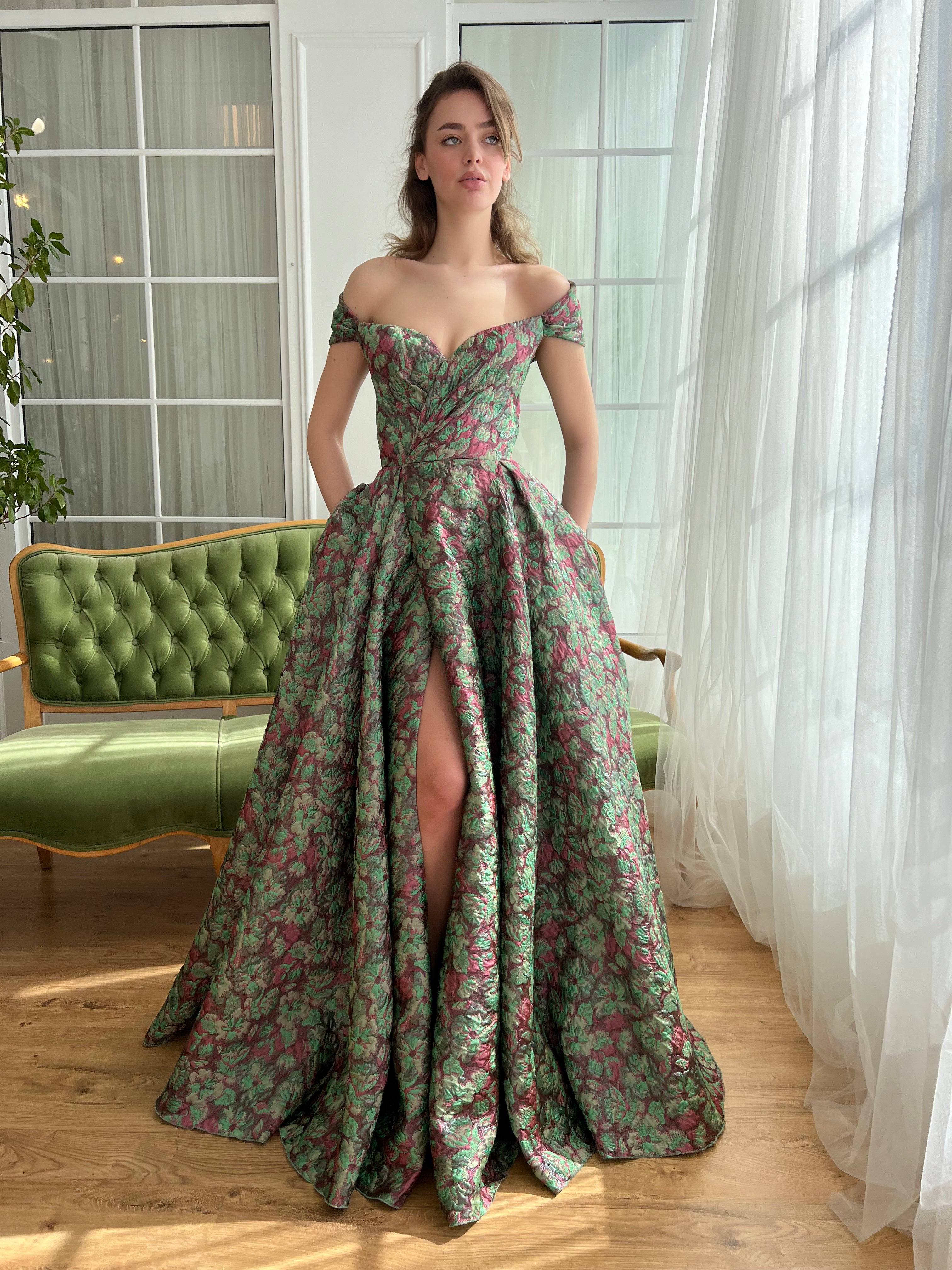 Rosemarie Brocade Gown Teuta Matoshi Rosemarie Brocade Gown Teuta Matoshi