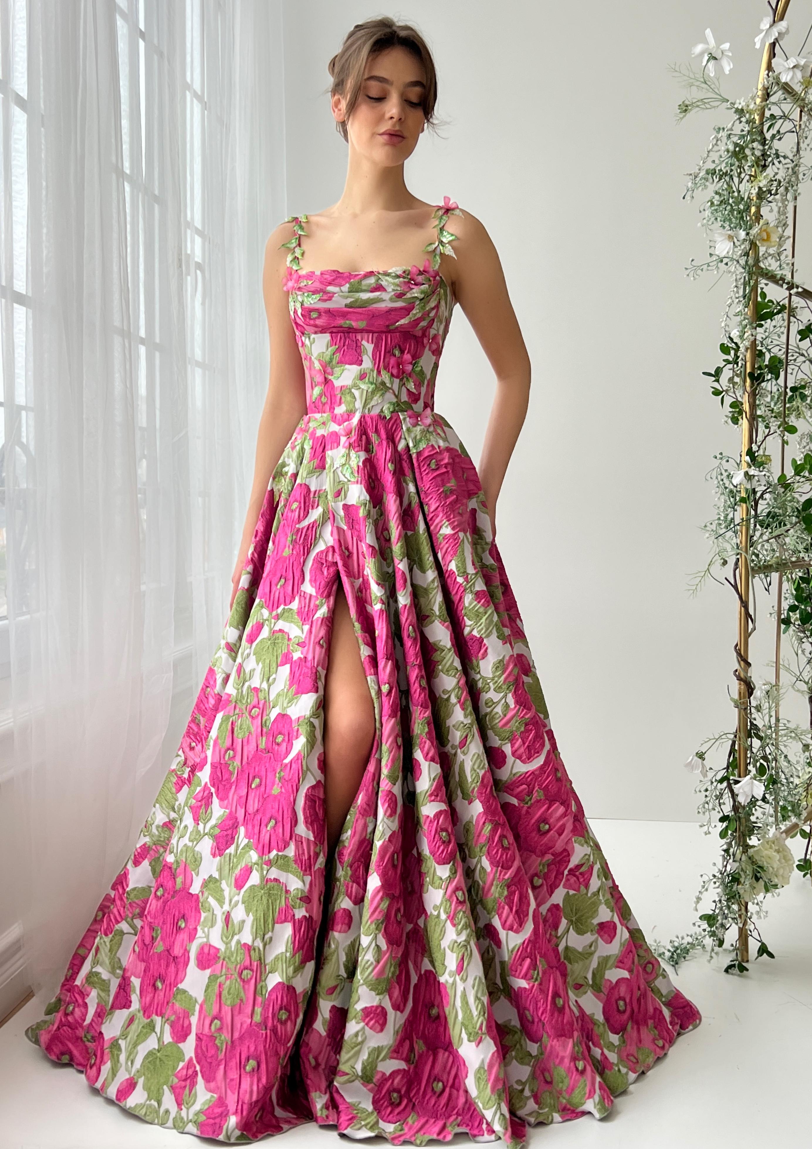 Spring Jacquard Gown Teuta Matoshi Spring Jacquard Gown Teuta Matoshi
