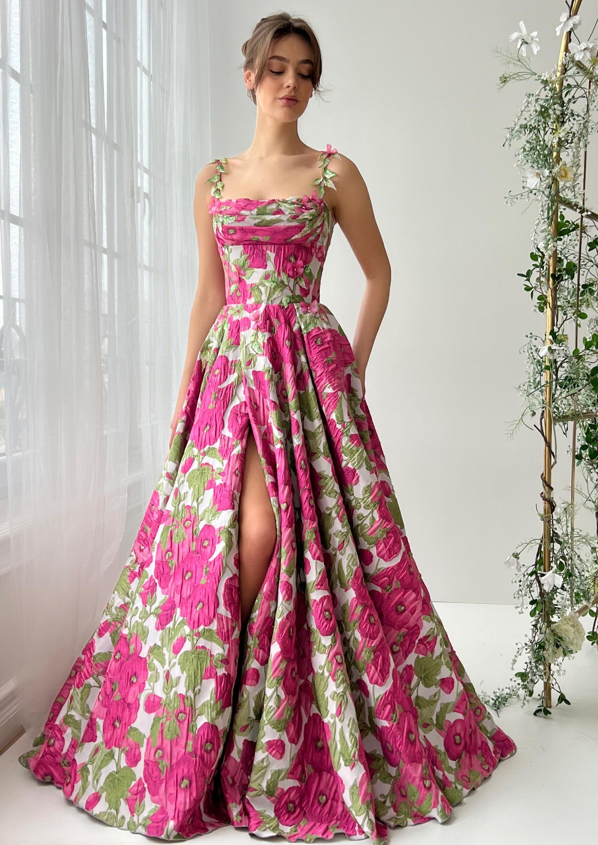 Spring Jacquard Gown - Teuta Matoshi