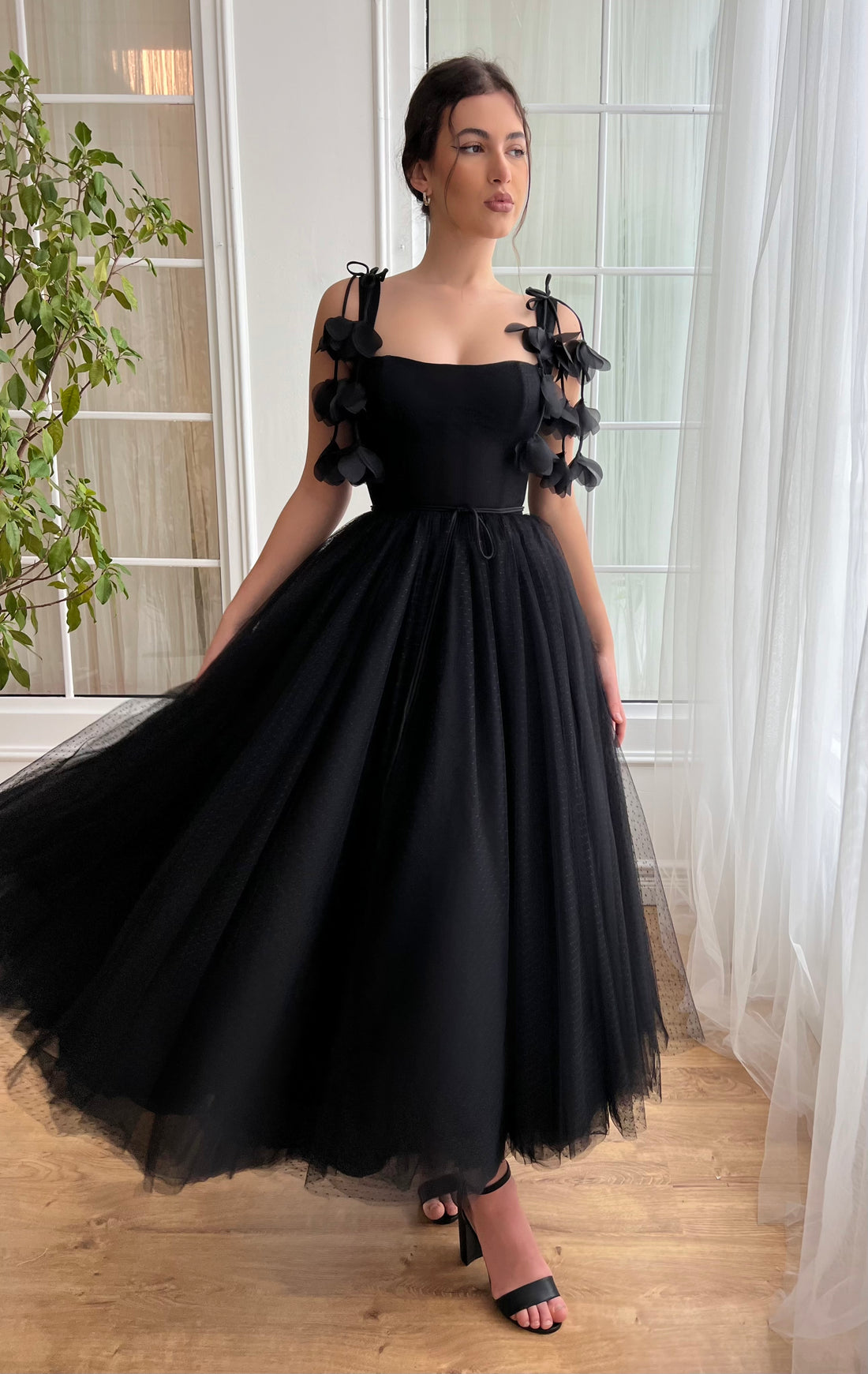 Timeless Noir Tulle Dress– Teuta Matoshi