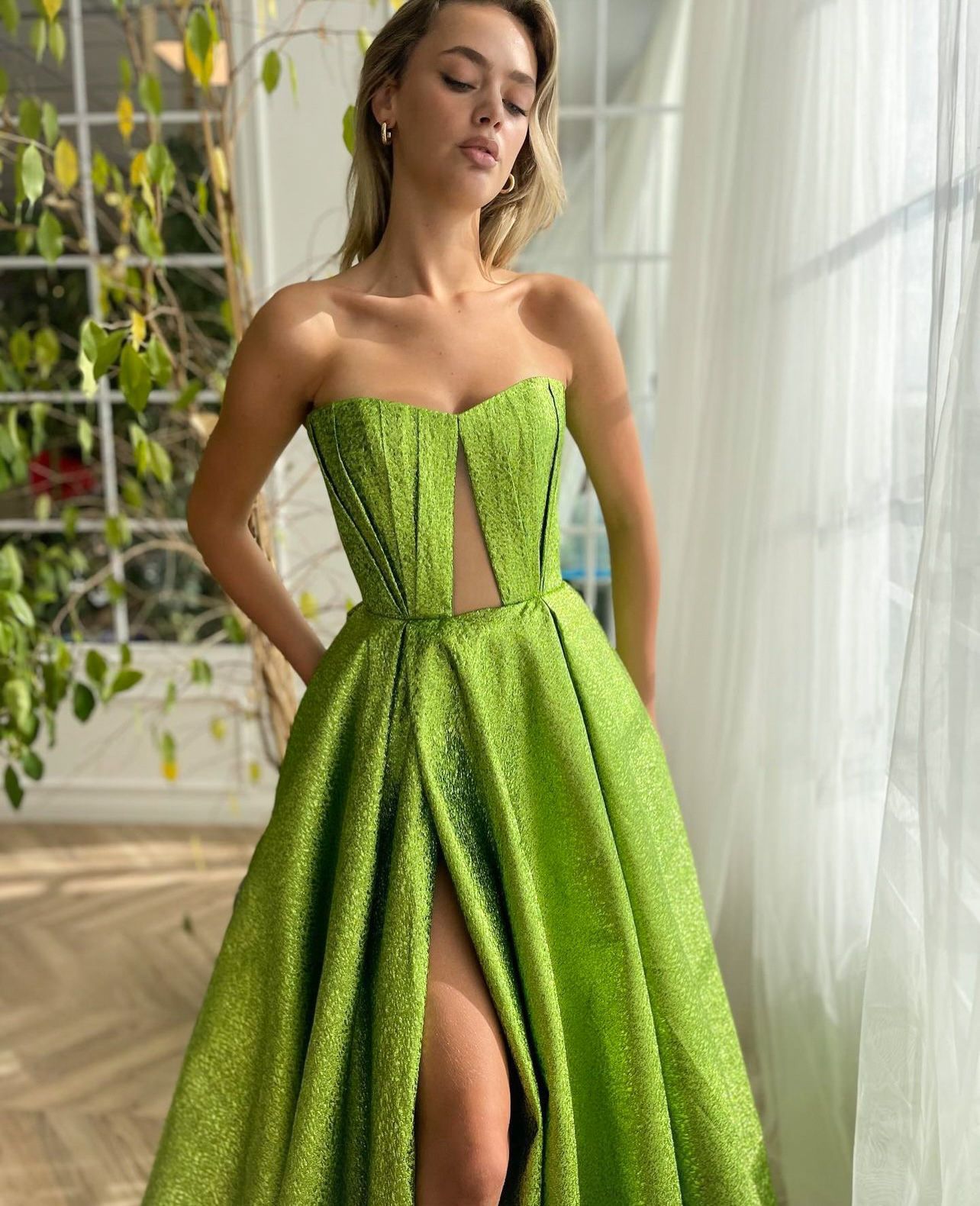 Limeade Gala Gown | Teuta Matoshi