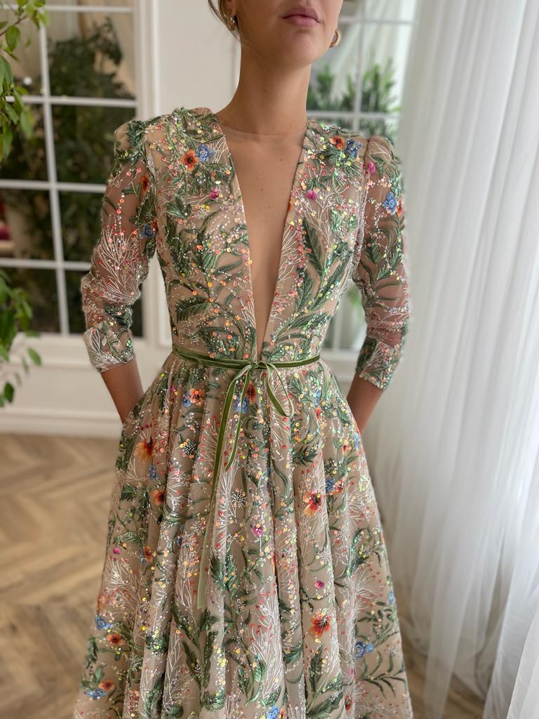 Whispering Forest Gown Teuta Matoshi Whispering Forest Gown Teuta Matoshi