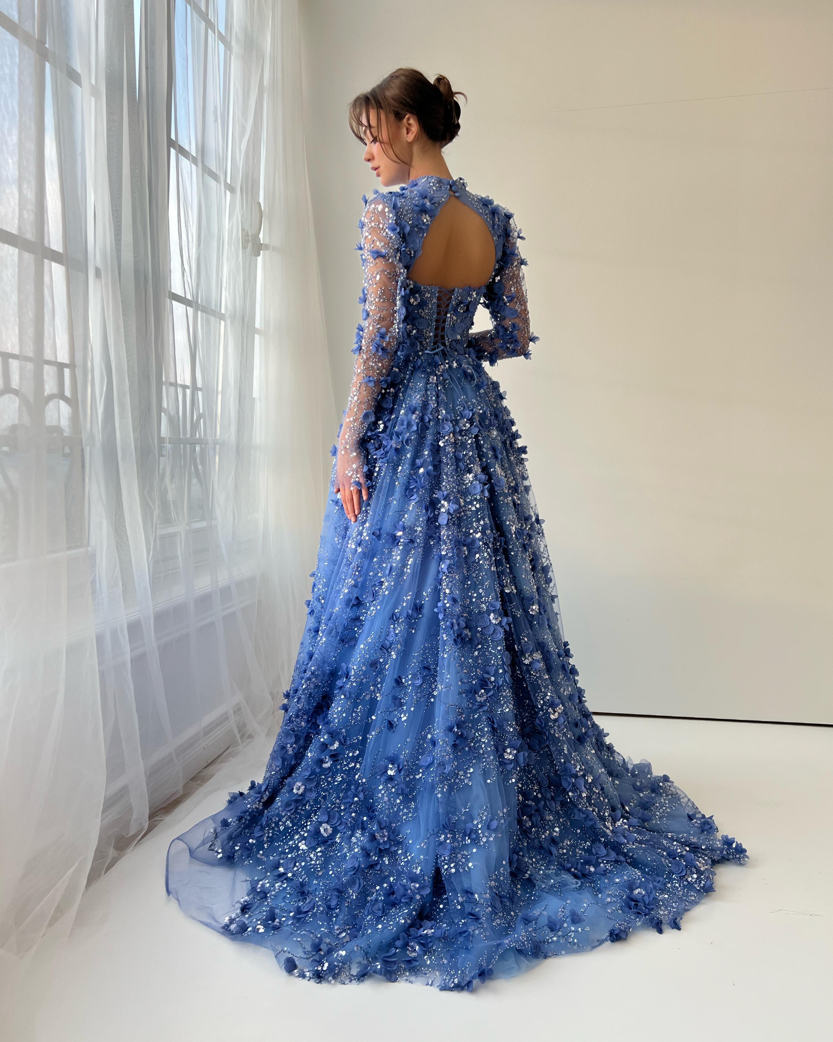 Cerulean Princess Gown– Teuta Matoshi