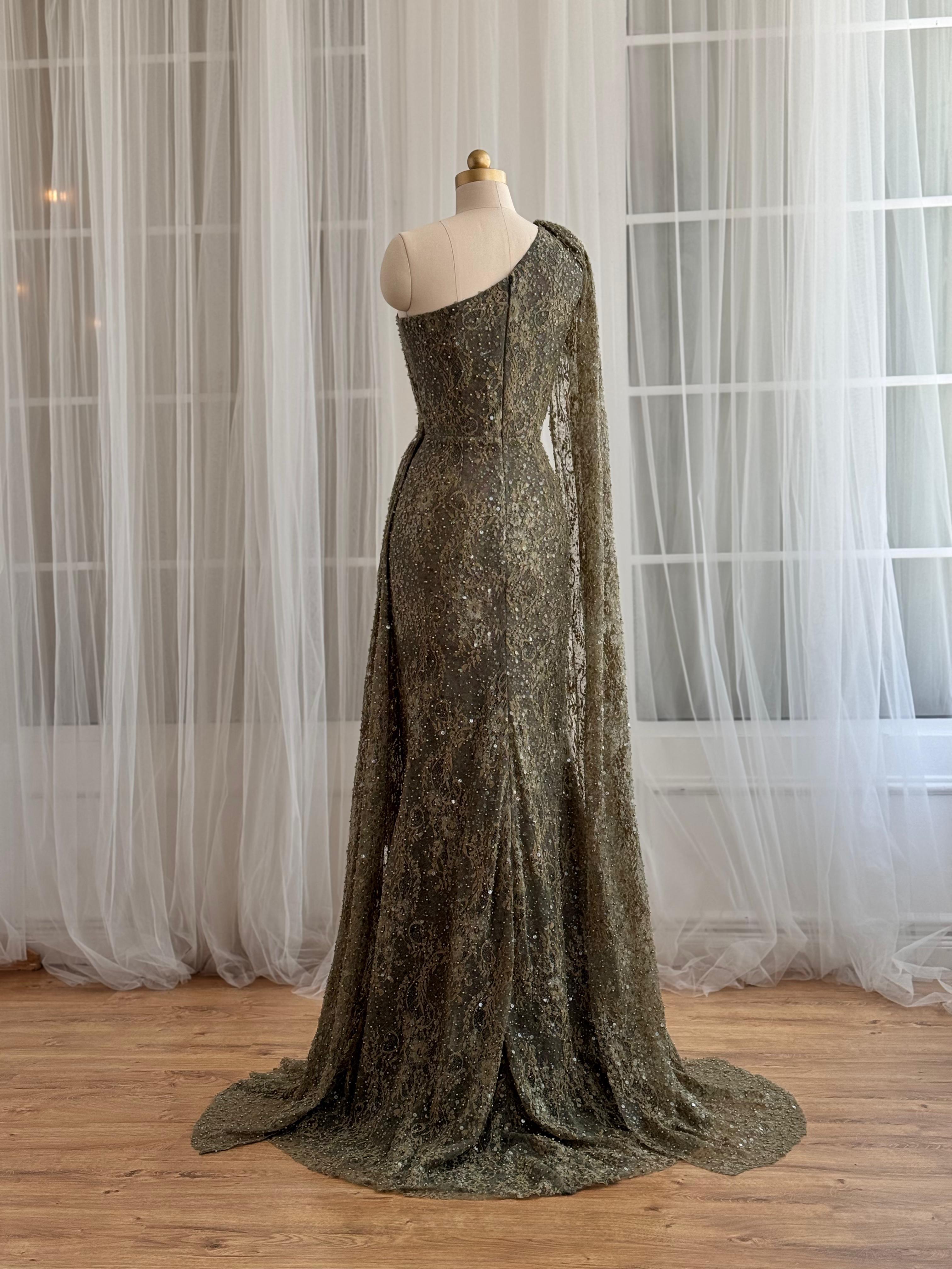 Olive Bosque Mermaid Dress Teuta Matoshi Olive Bosque Mermaid Dress Teuta Matoshi