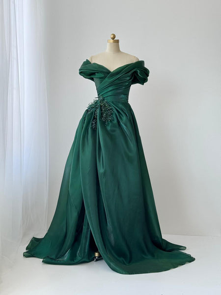niele ivey green dress Green Floral Jacquard Fit And Flare Tea Length Dress main image 1