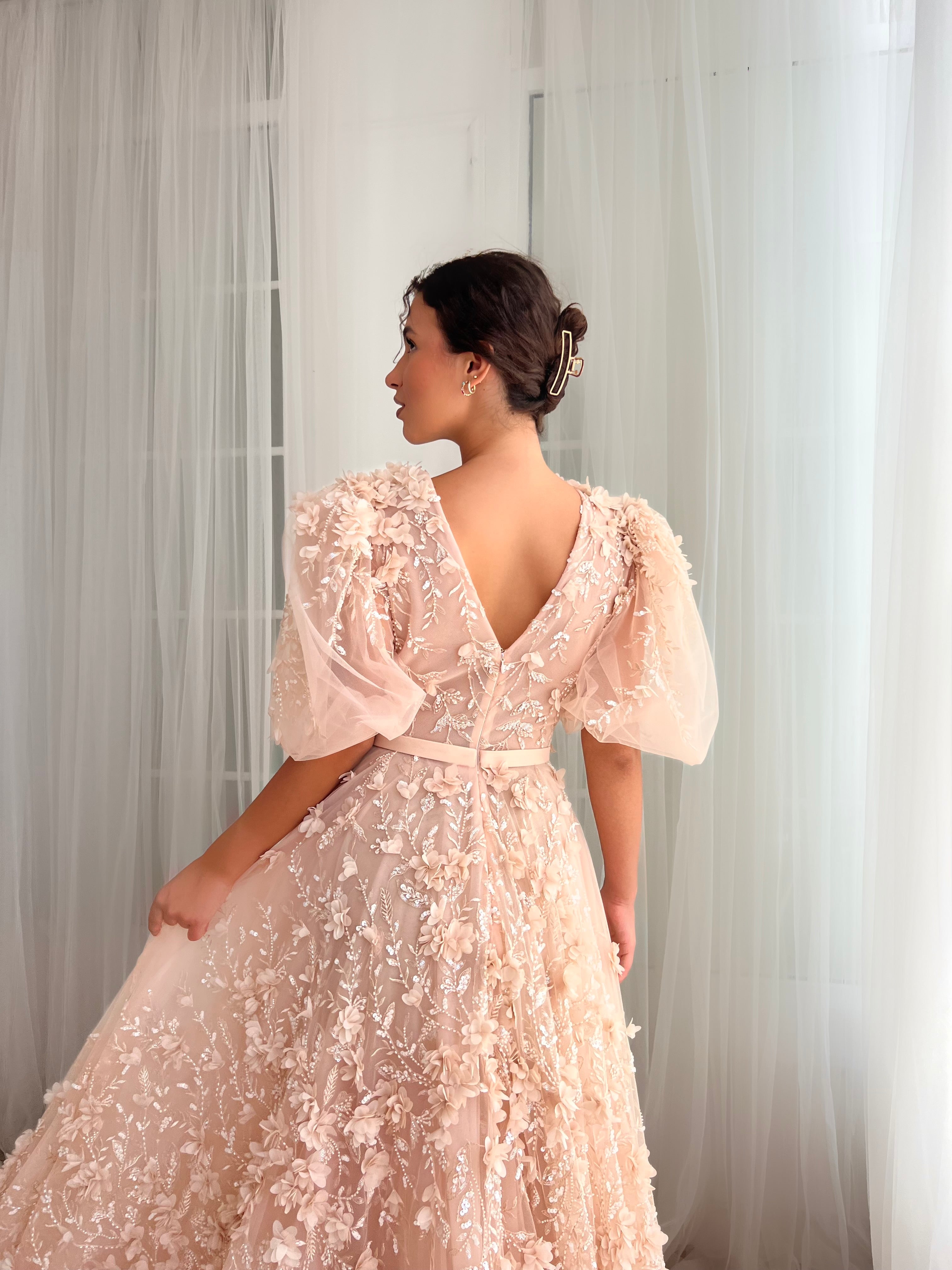 peach long dress for wedding Sexy Mermaid One-Shoulder Peach Bridesmaid Dresses Wedding Guest Dress Custom color / US8