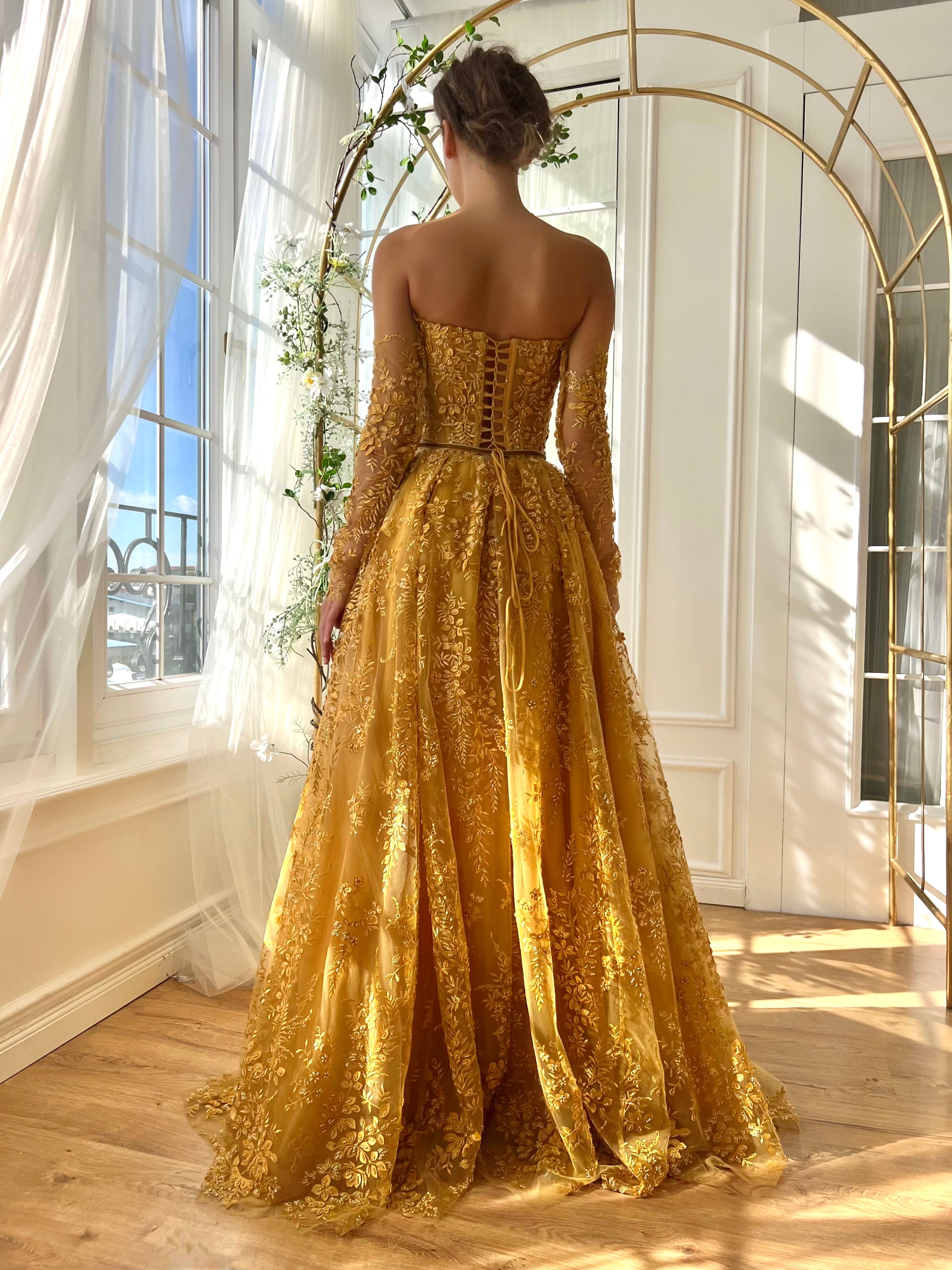 Honey of the Dawn Gown Teuta Matoshi Honey of the Dawn Gown Teuta Matoshi
