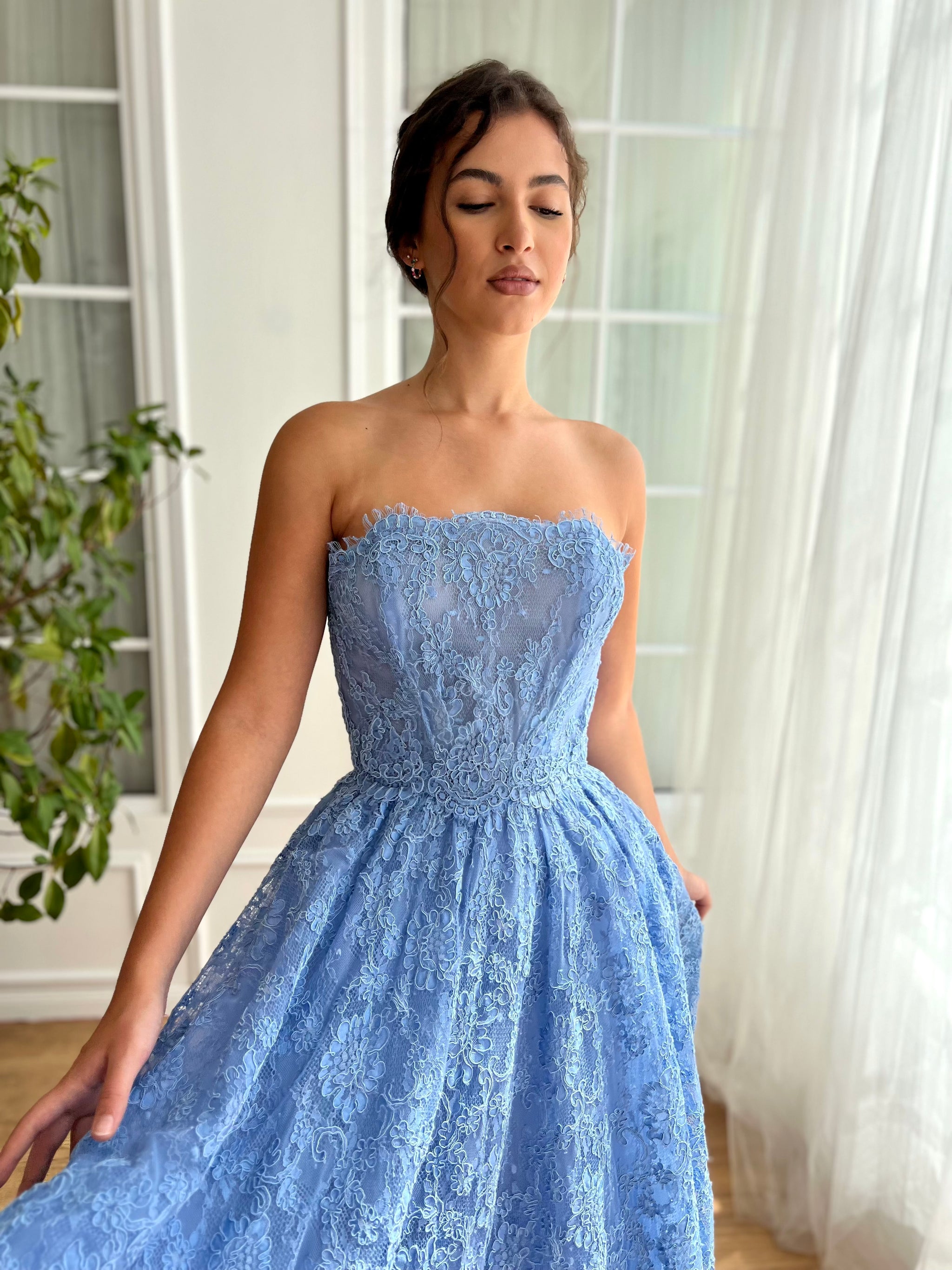 Dulcet Midi Gown - Sapphire Blue