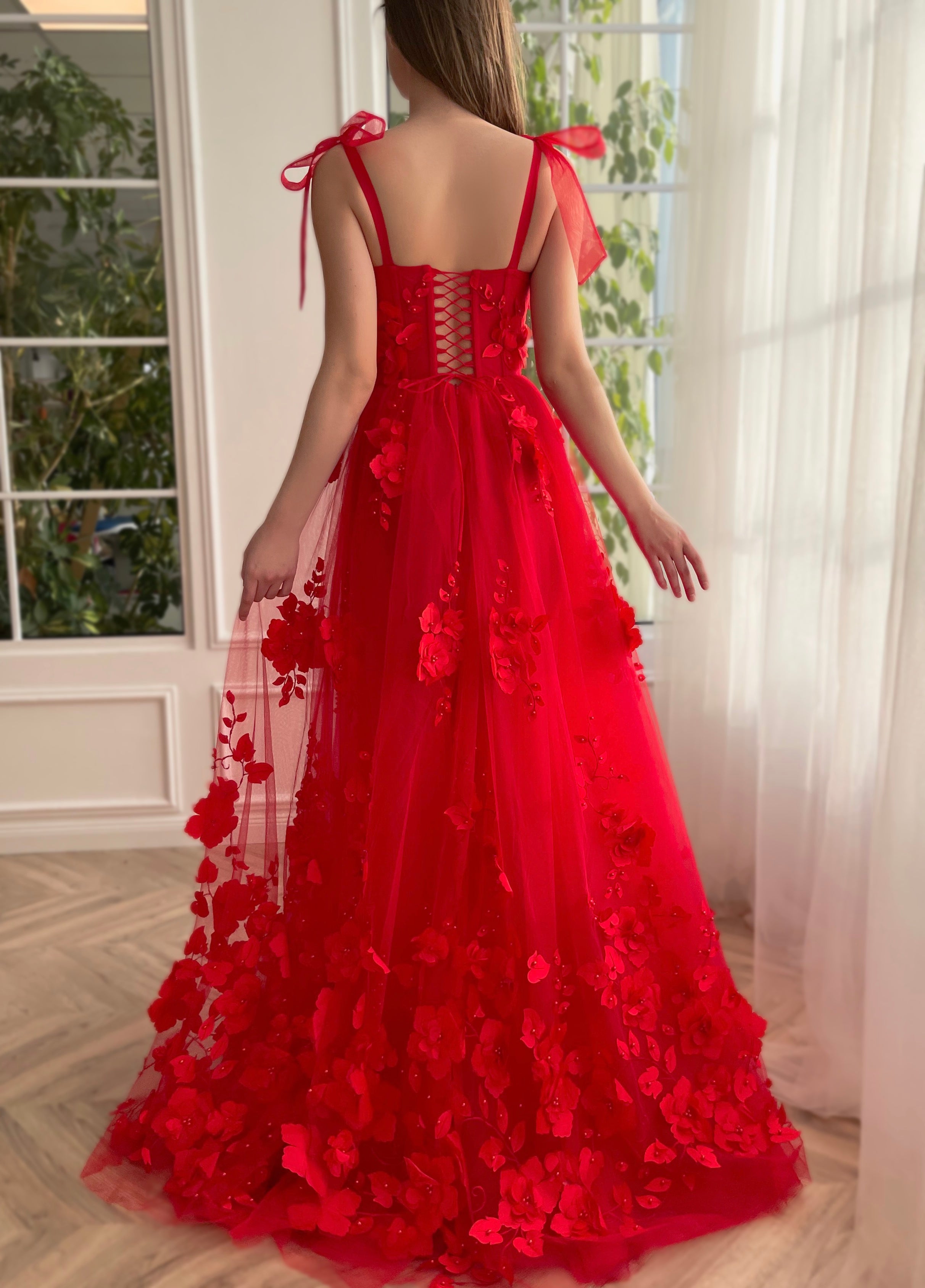 Scarlet Lace Sonata Gown Teuta Matoshi Scarlet Lace Sonata Gown Teuta Matoshi
