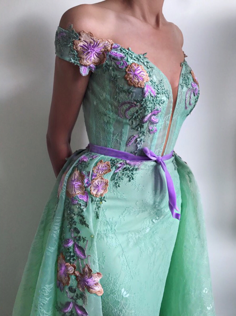 Purple and teal dress online