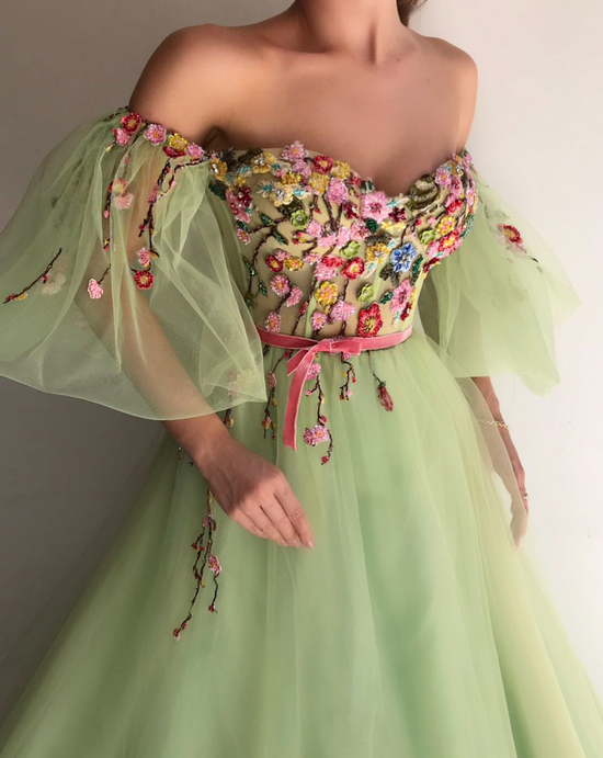 Summer Spruce Gown | Teuta Matoshi