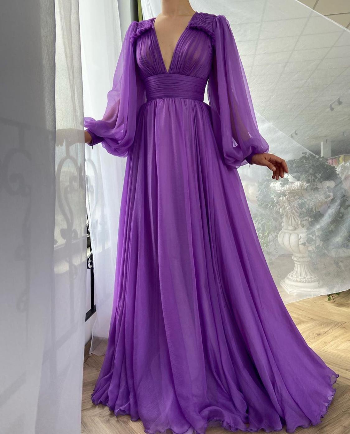 Buy Purple Embroidery Net Gown Online At Ethnic Plus