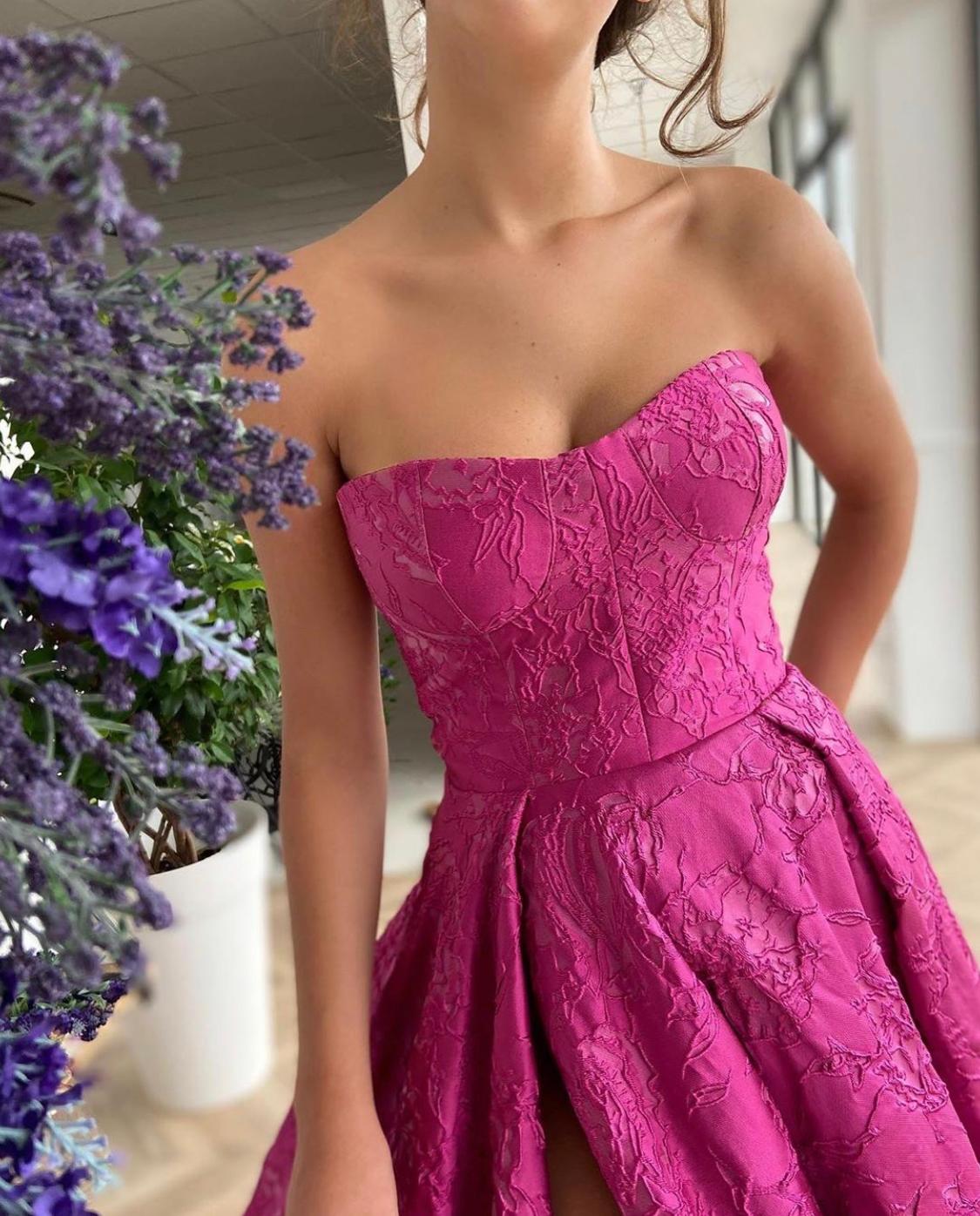 Pink A-Line dress with no sleeves
