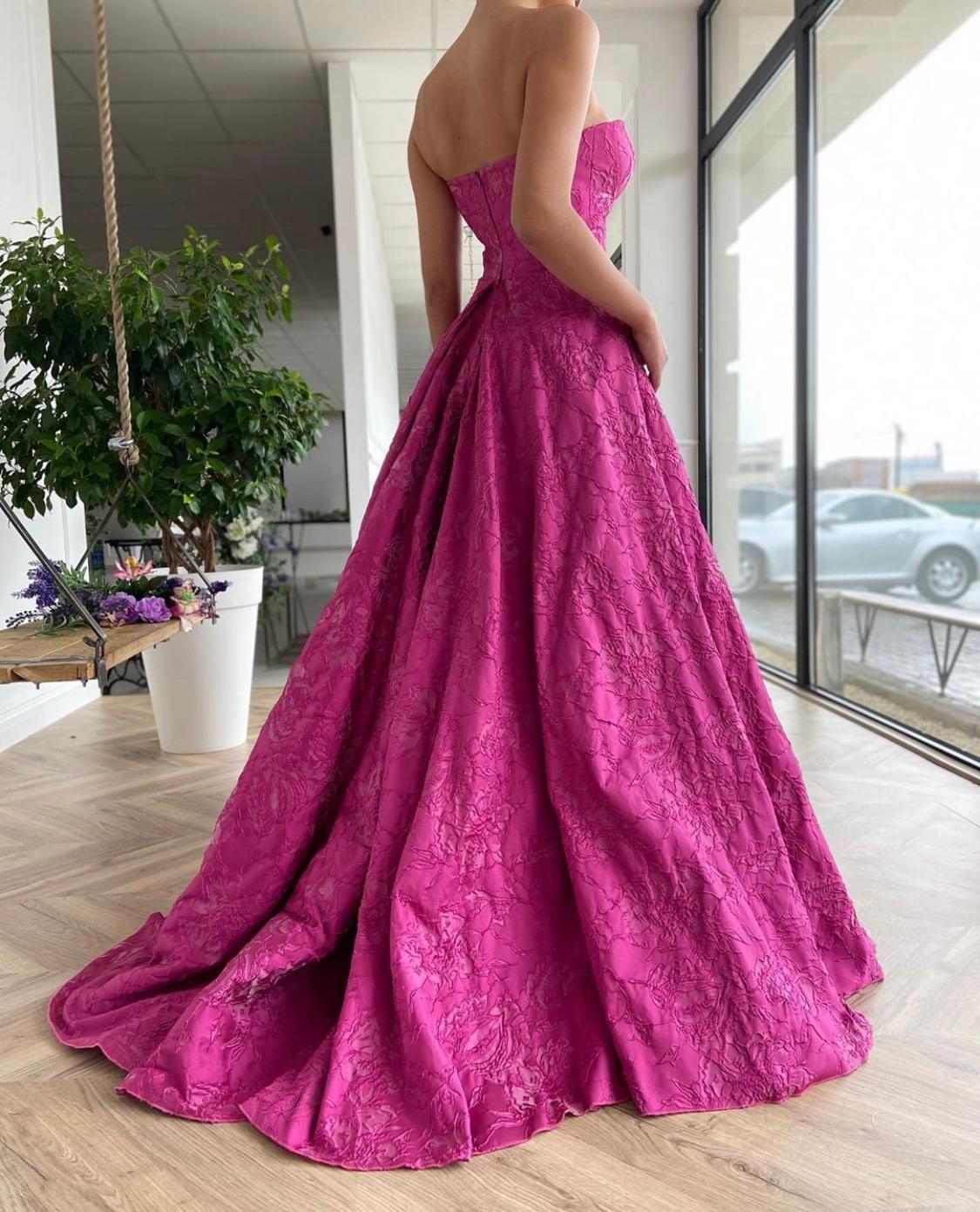 Pink A-Line dress with no sleeves