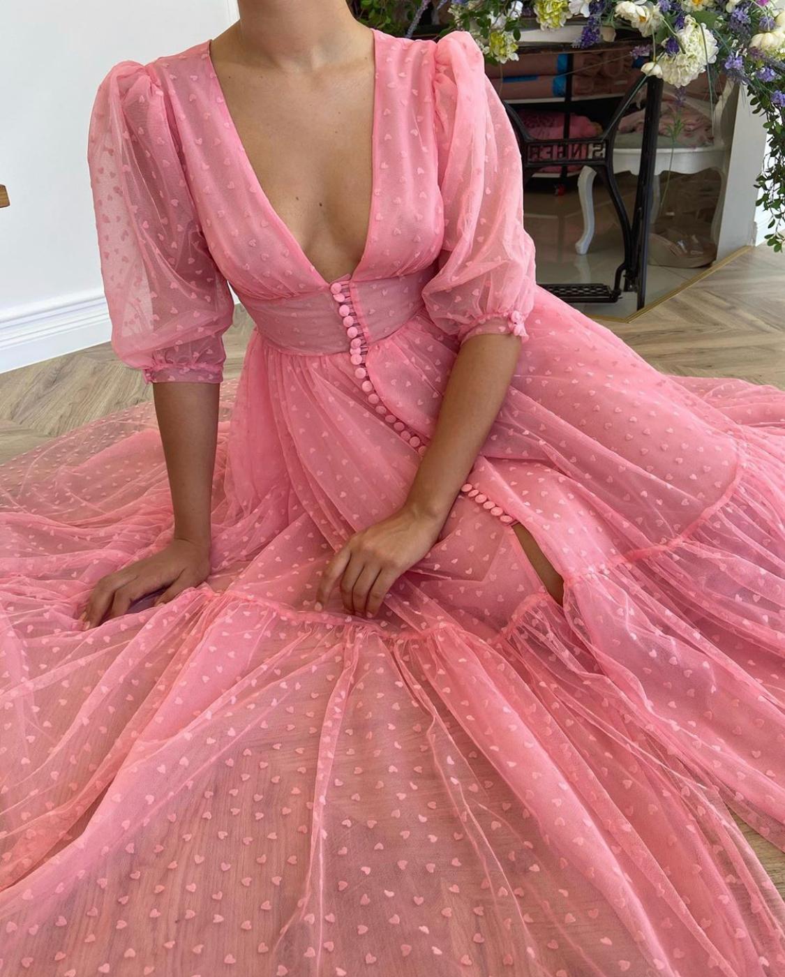Hearty Fuchsia Pink Dress