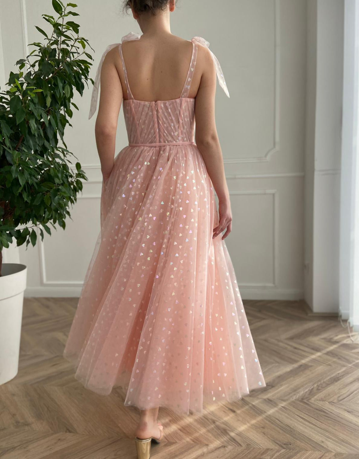 Pink Hearty Dress– Teuta Matoshi