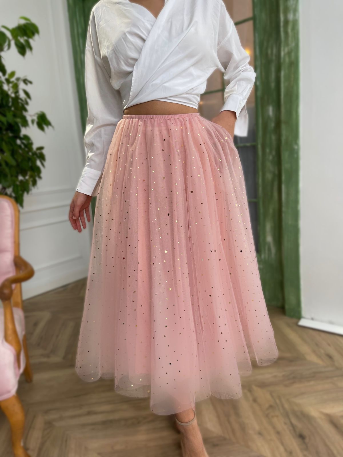 Pink starry skirt