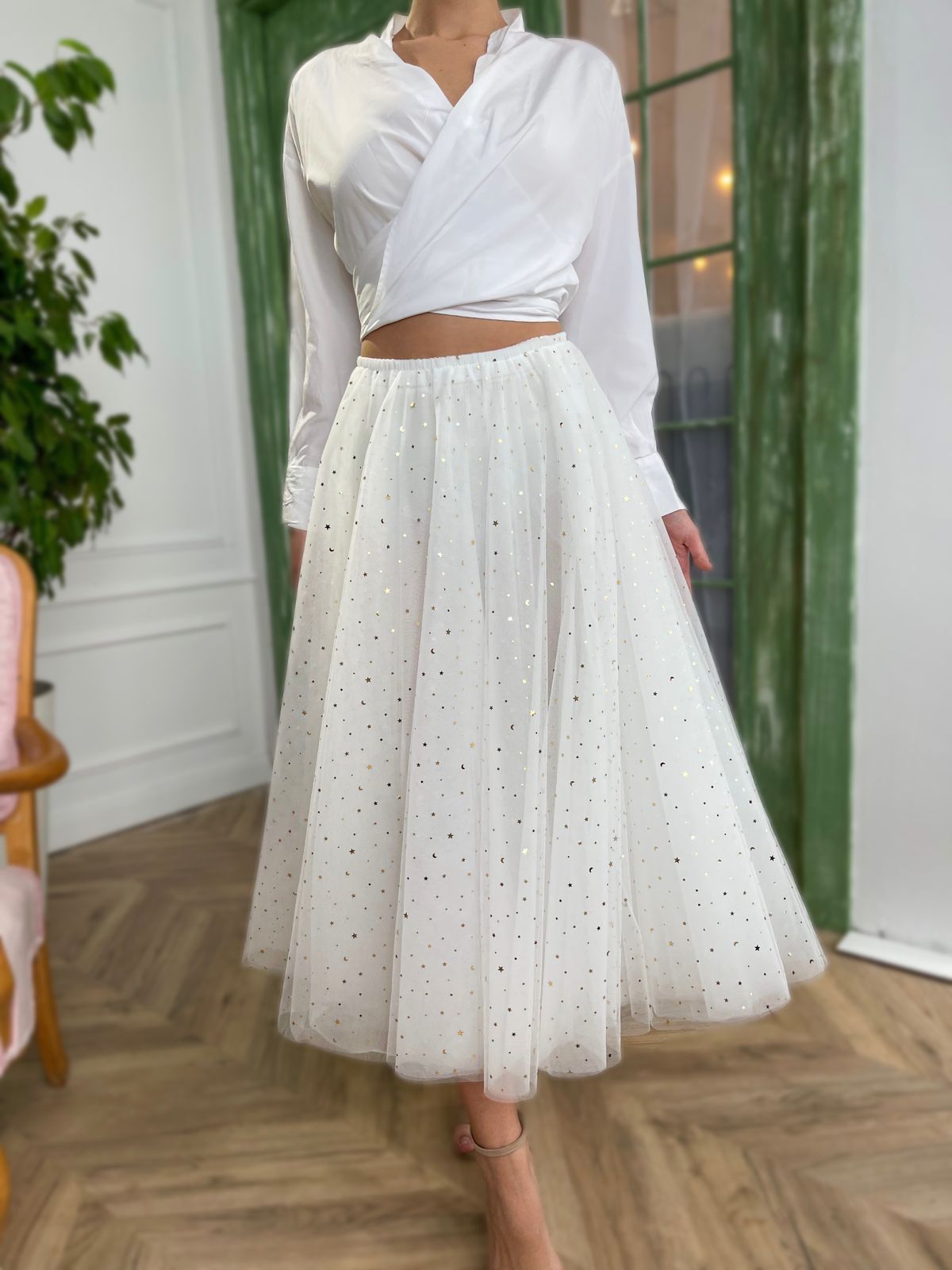 White starry skirt