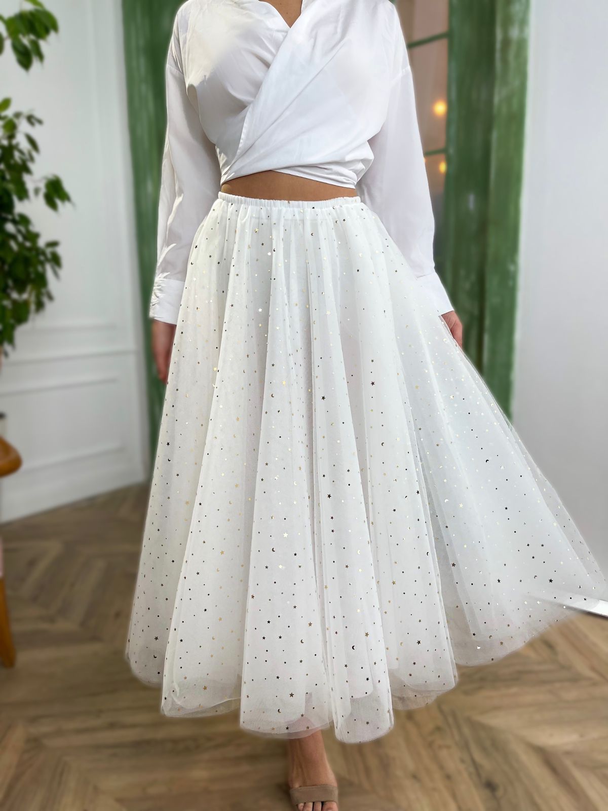 White starry skirt