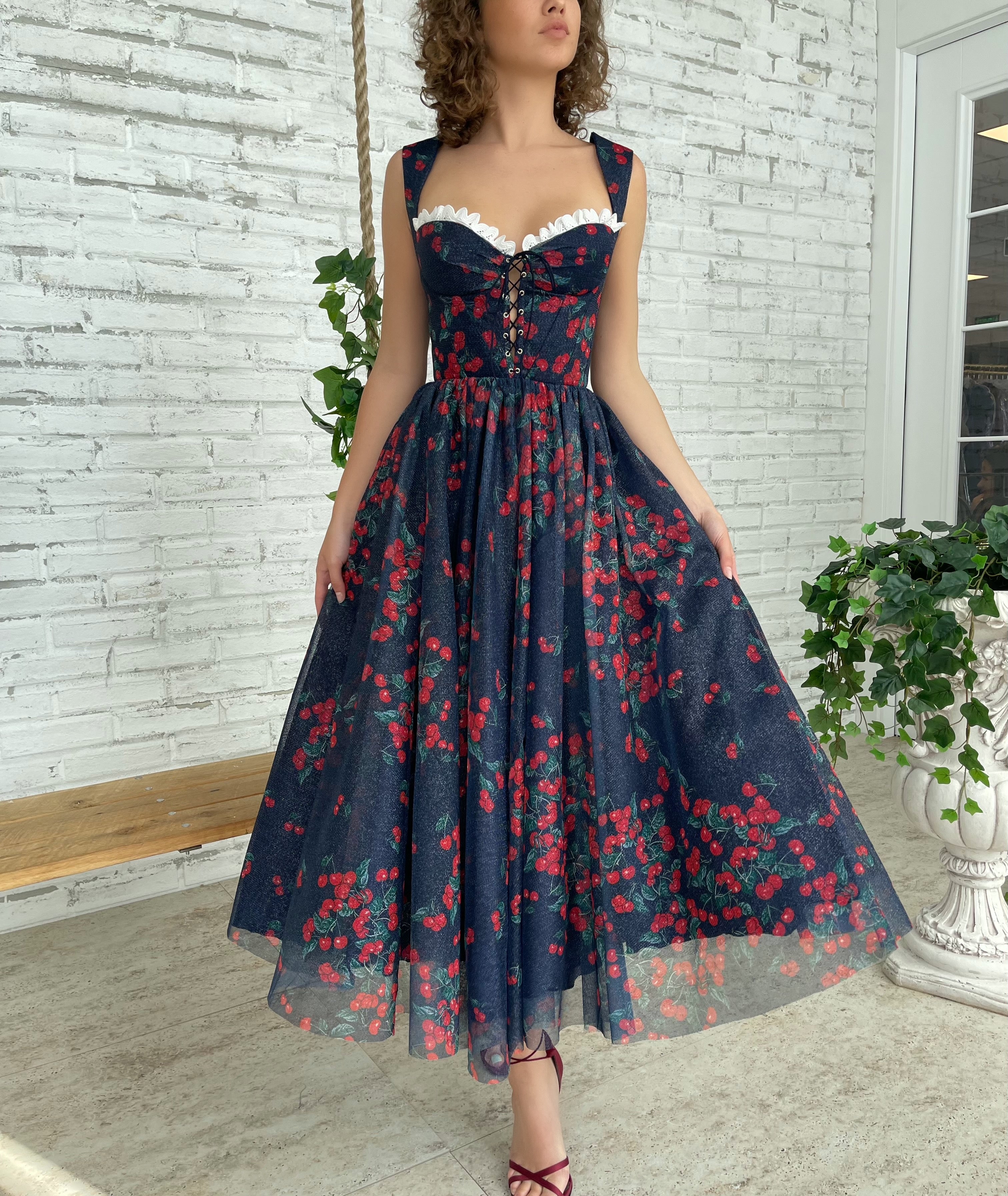 Midnight Cherry Dress Teuta Matoshi Midnight Cherry Dress Teuta Matoshi