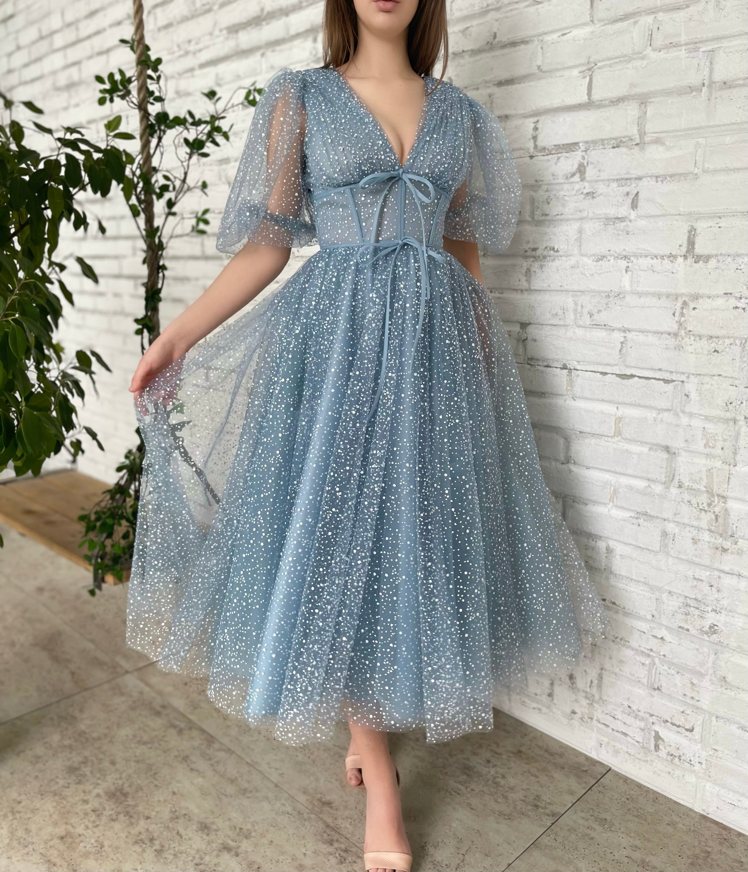 Blue Skies Corset Dress Teuta Matoshi Blue Skies Corset Dress Teuta Matoshi