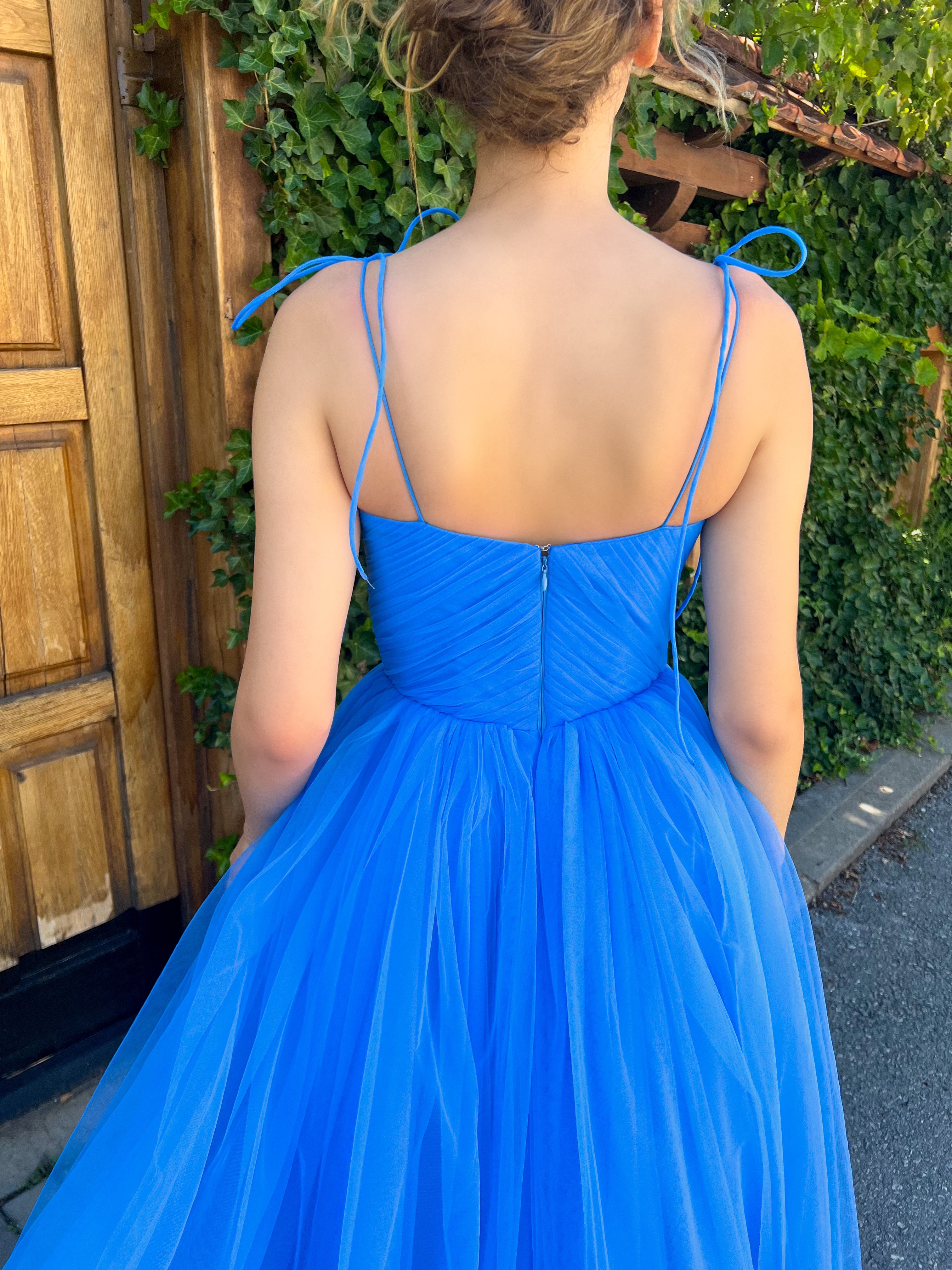 Cerulean Sea Tulle Gown Teuta Matoshi Cerulean Sea Tulle Gown Teuta Matoshi