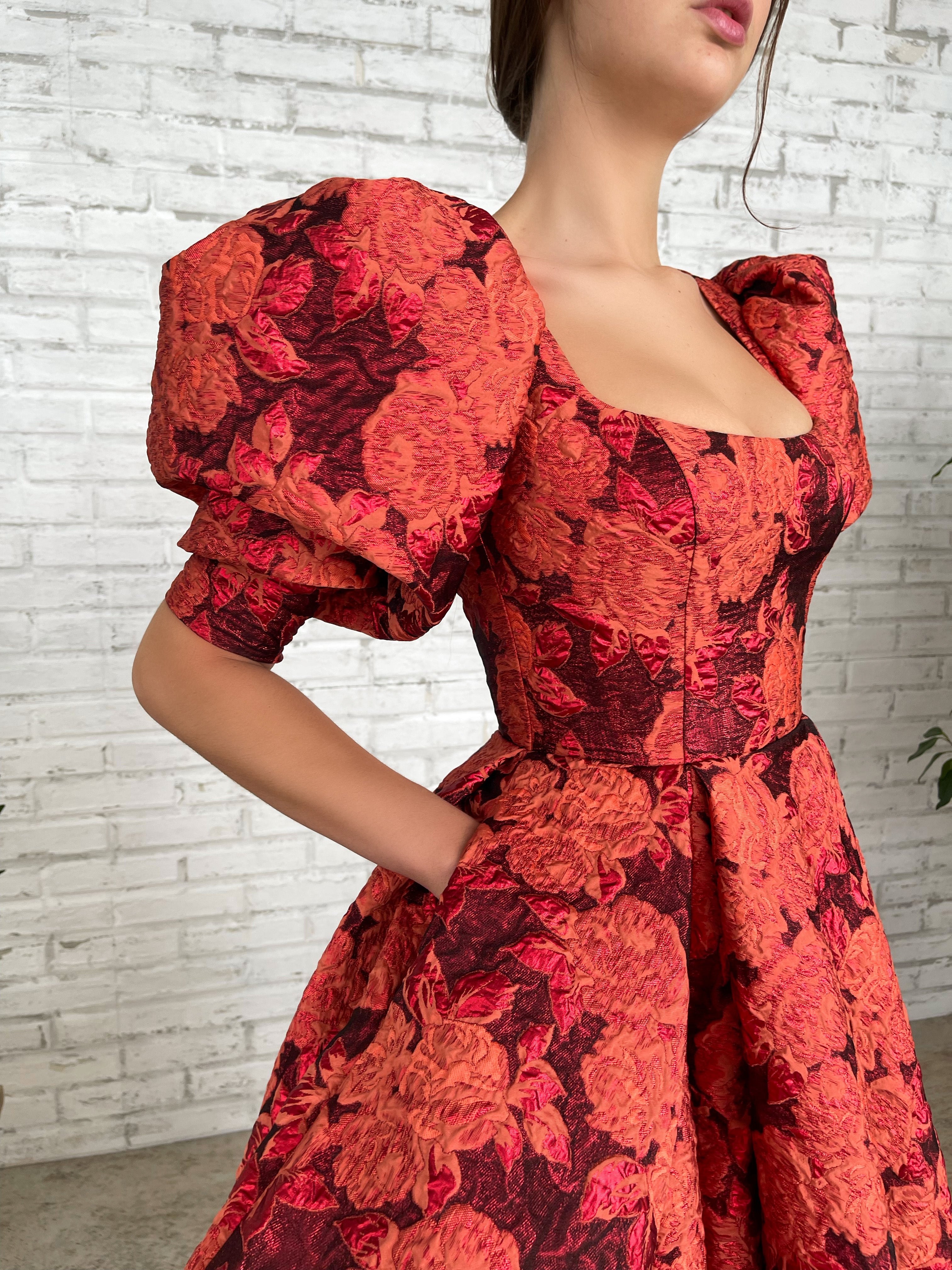 Autumnal Sunset Gown– Teuta Matoshi